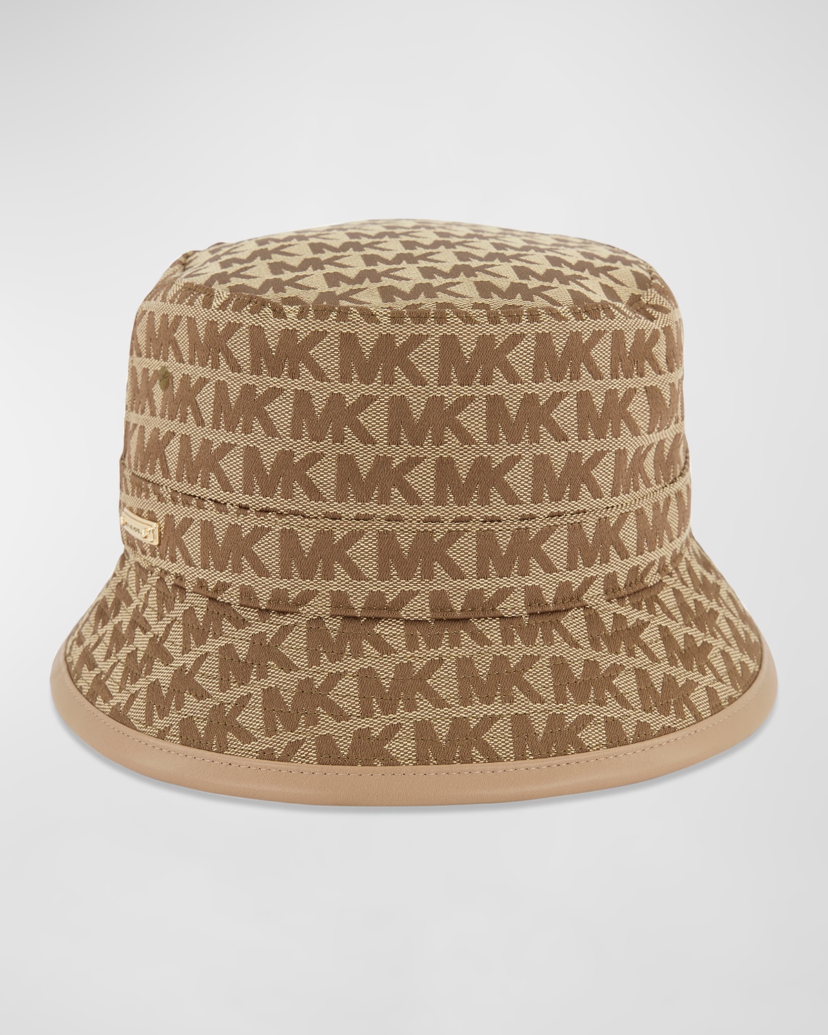 Michael Kors Jacquard Monogram Bucket Hat In Beige