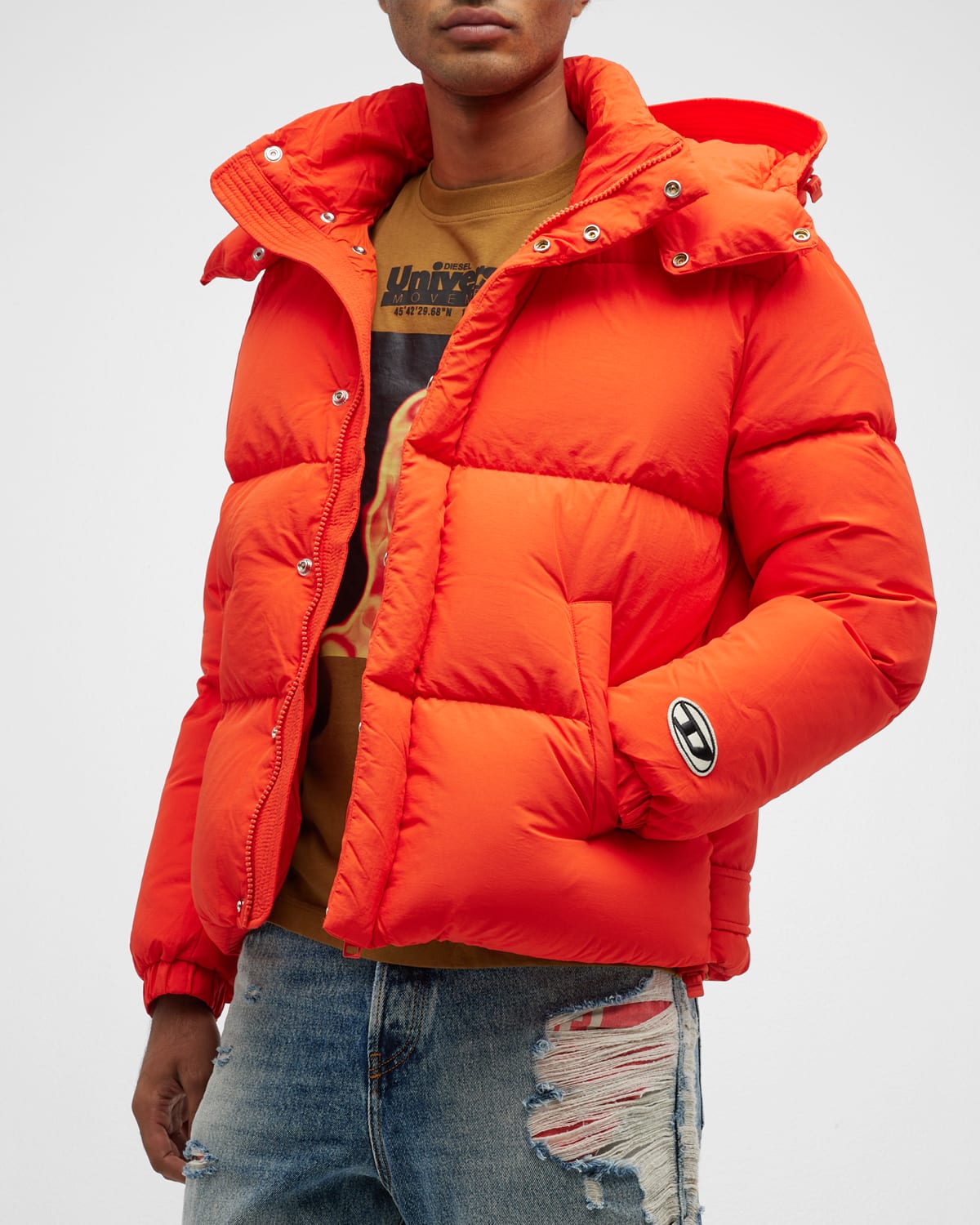 Mens diesel puffer jacket top