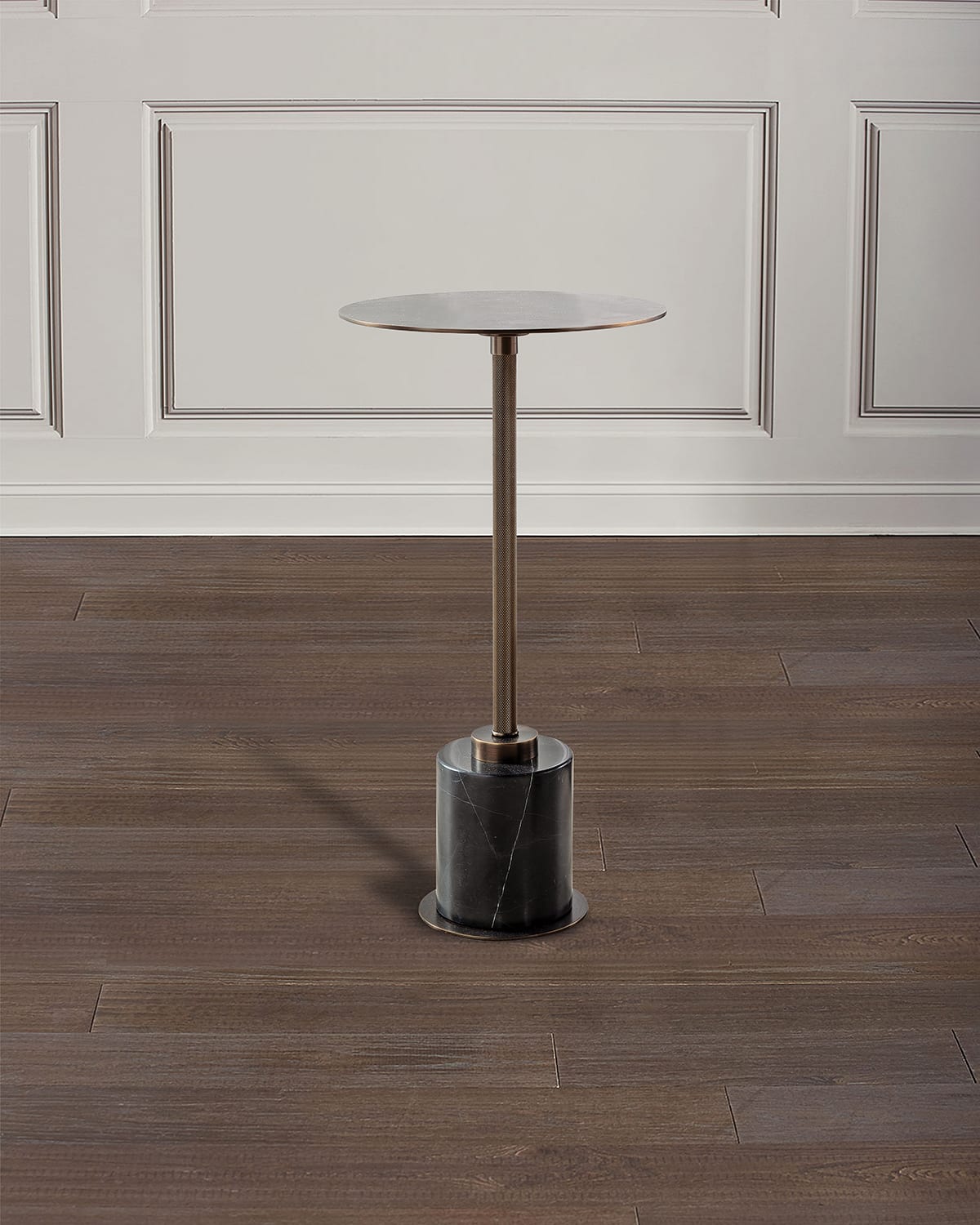 Shop Port 68 Parliament Bronze Accent Table In Aged Brass