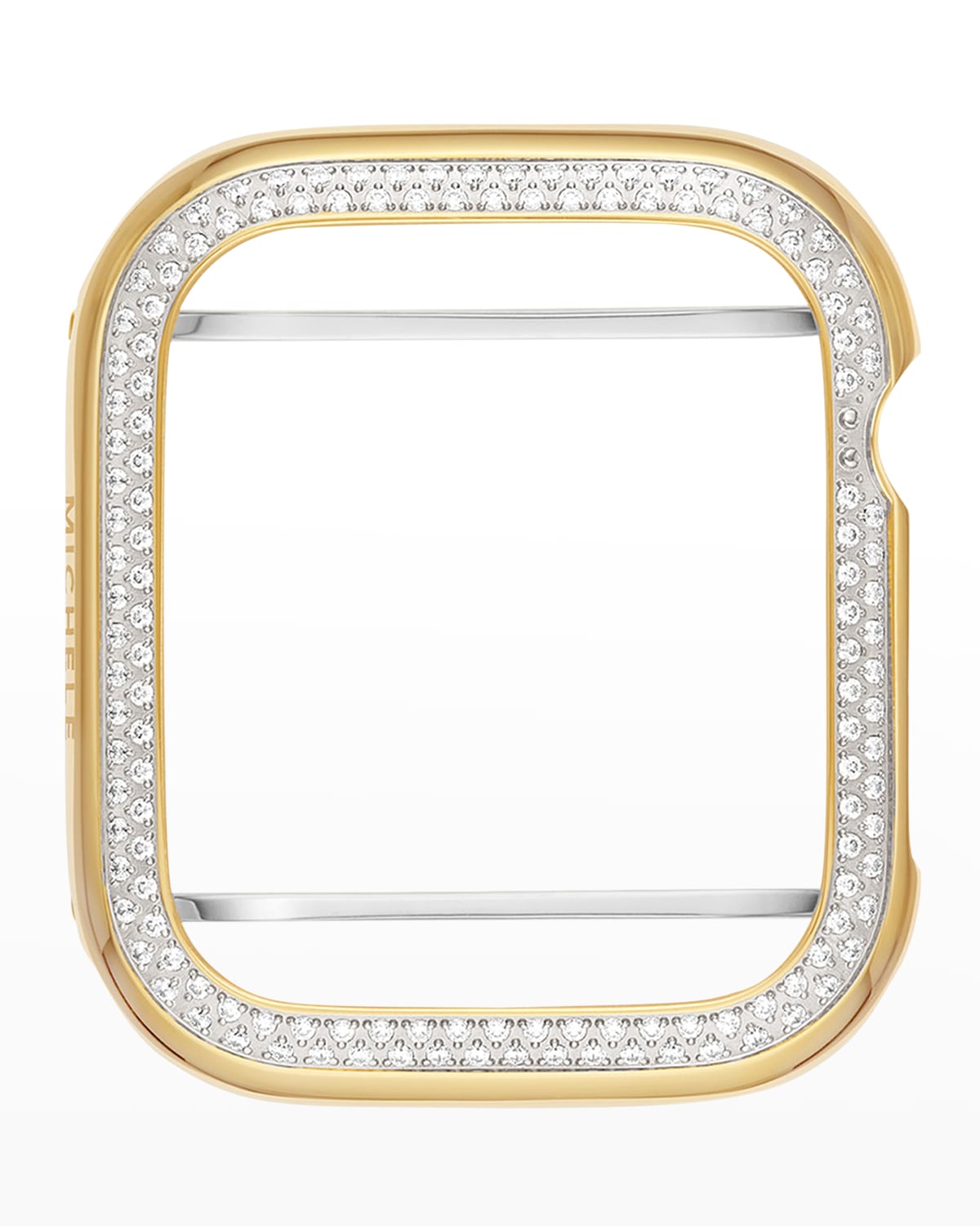 Shop Michele Diamond Jacket For Apple Watch In Gold-tone, 40mm