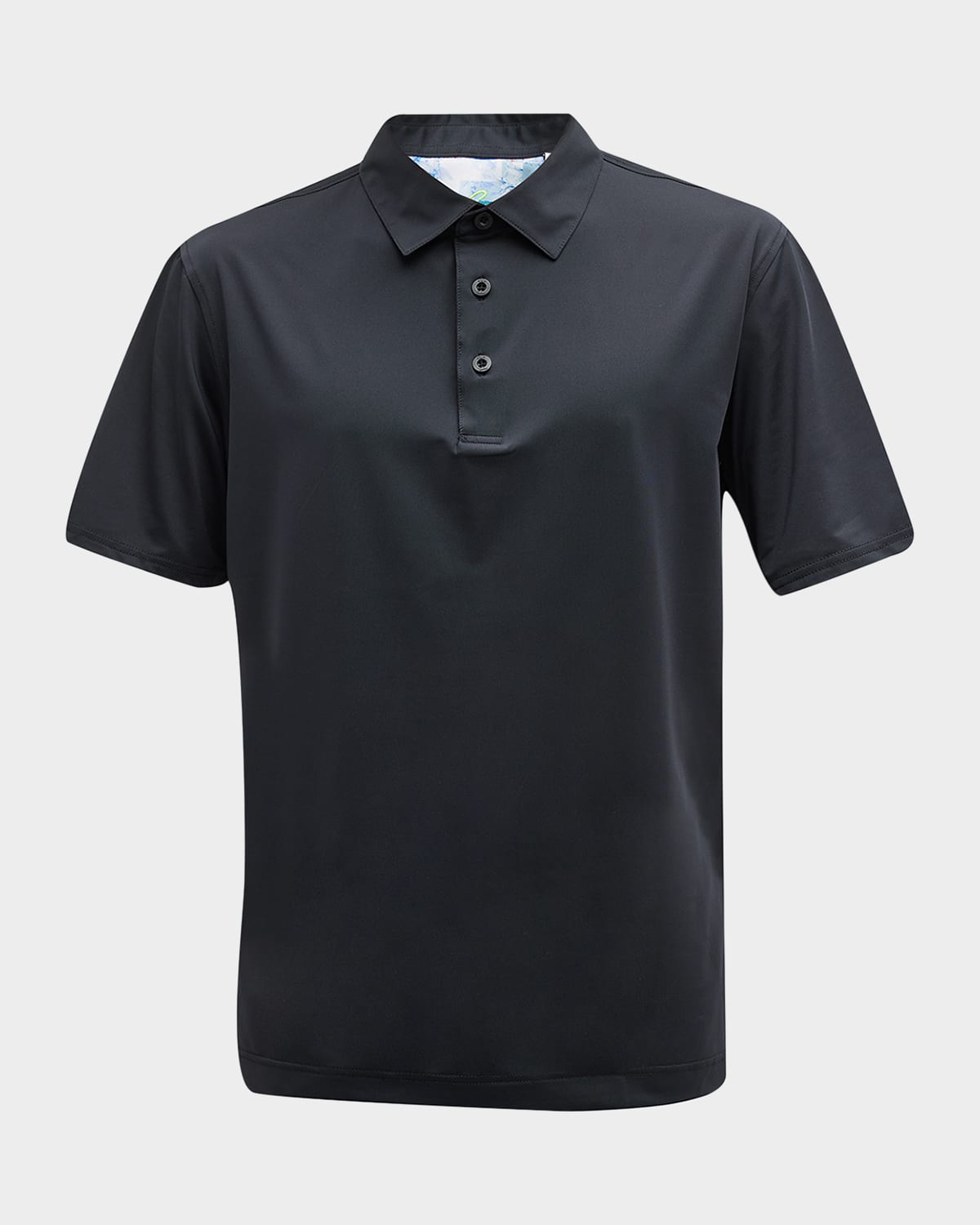Robert Graham Axelsen Knit Performance Polo In Black
