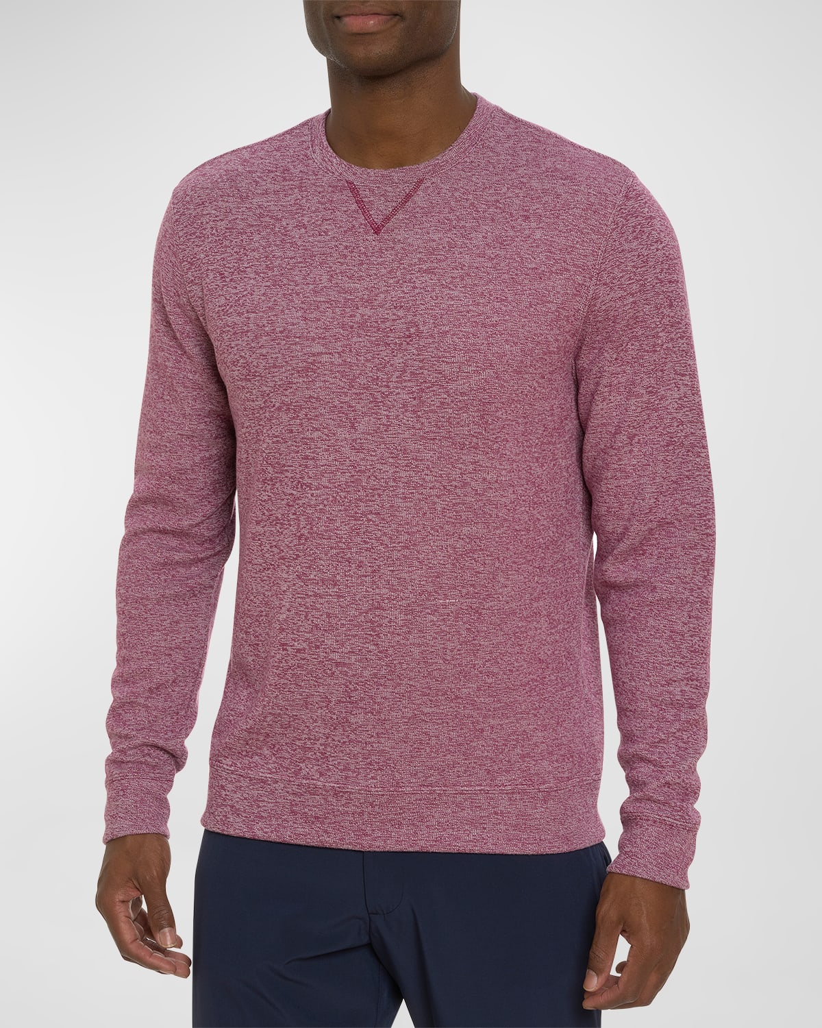 Men's Bassi Double-Knit Crewneck Sweater