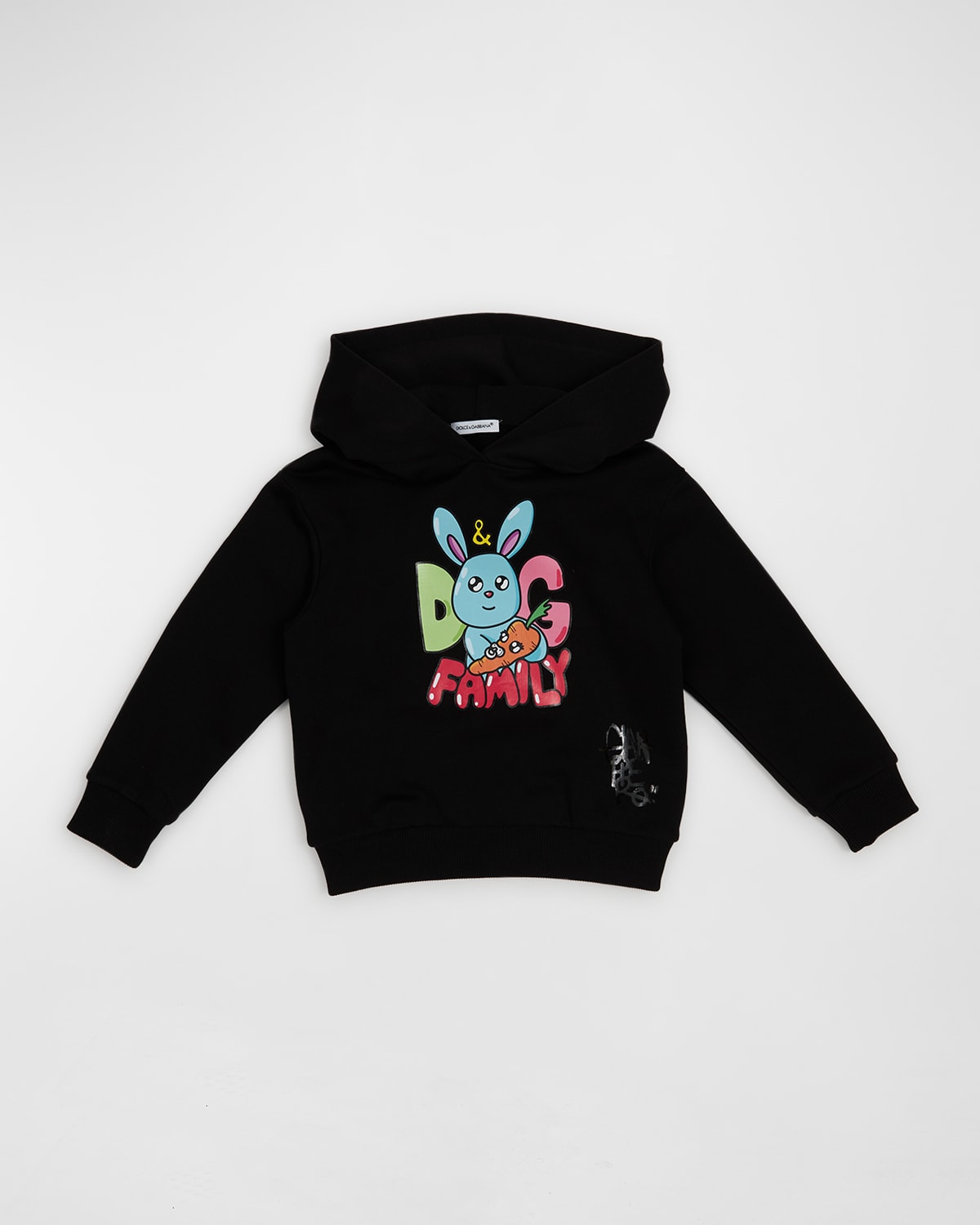 Kid's Bunny Family Graphic Hoodie, Size 4-6