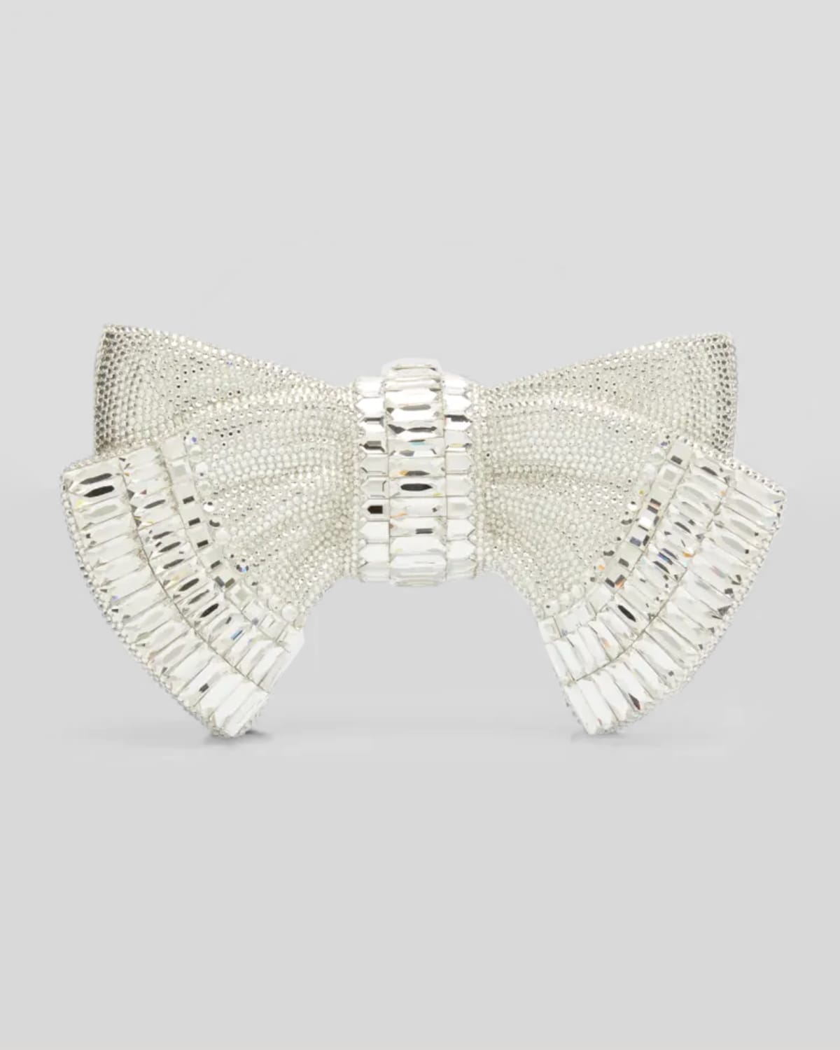 Judith Leiber Bow Deco Crystal Minaudiere In Multi