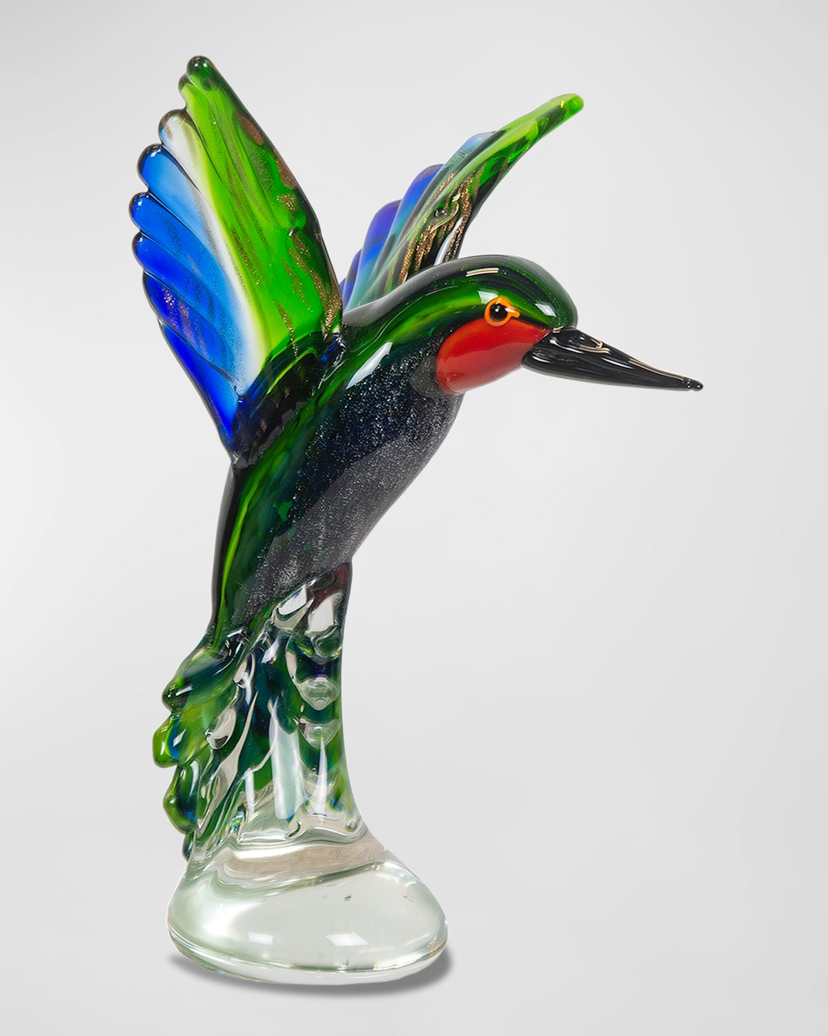 Dale Tiffany Hummingbird Art Glass Sculpture