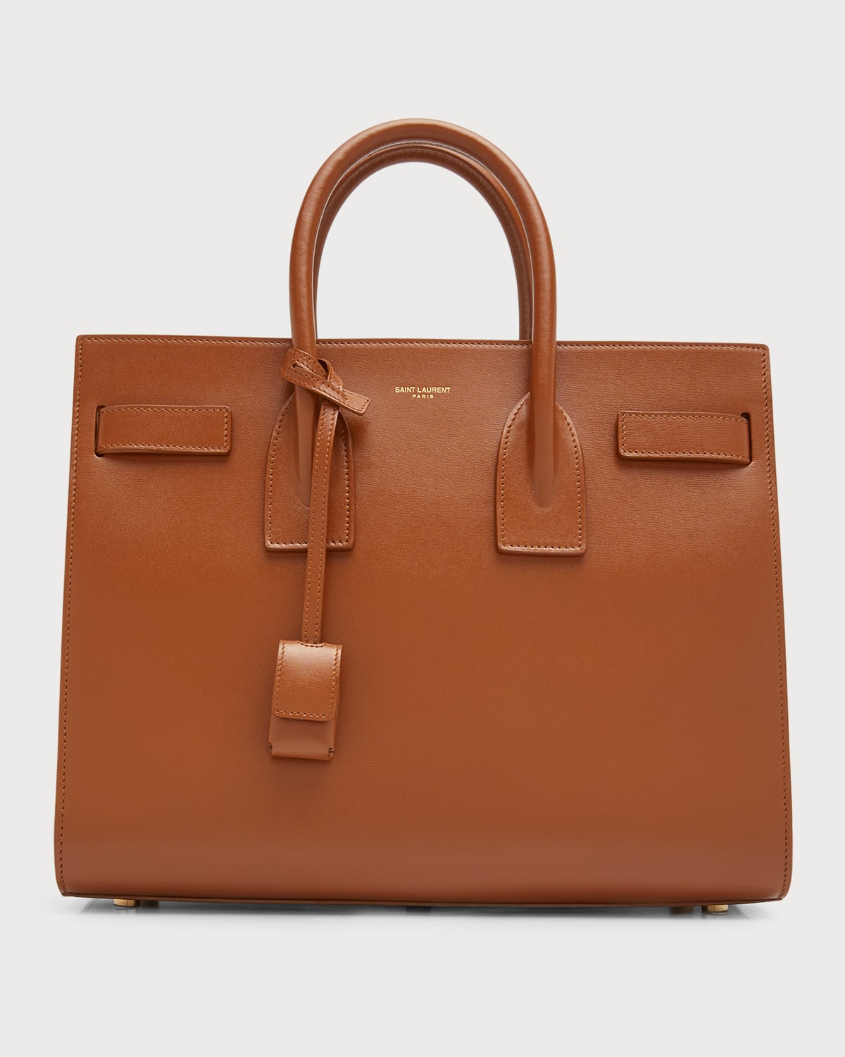 Saint Laurent Medium Sac De Jour Leather Top Handle Bag In 6309 Brickbrick