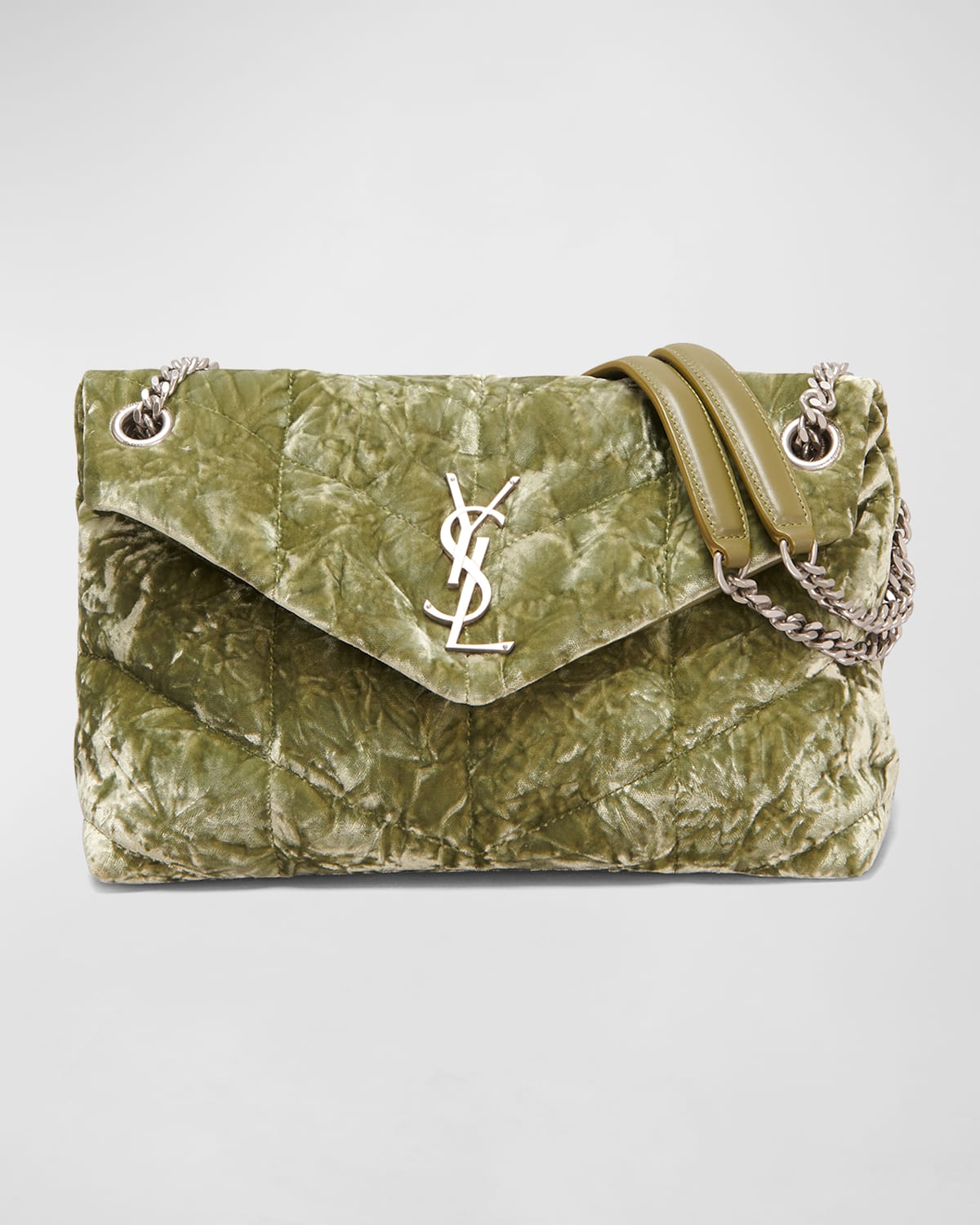 Loulou quilted velvet shoulder bag sale