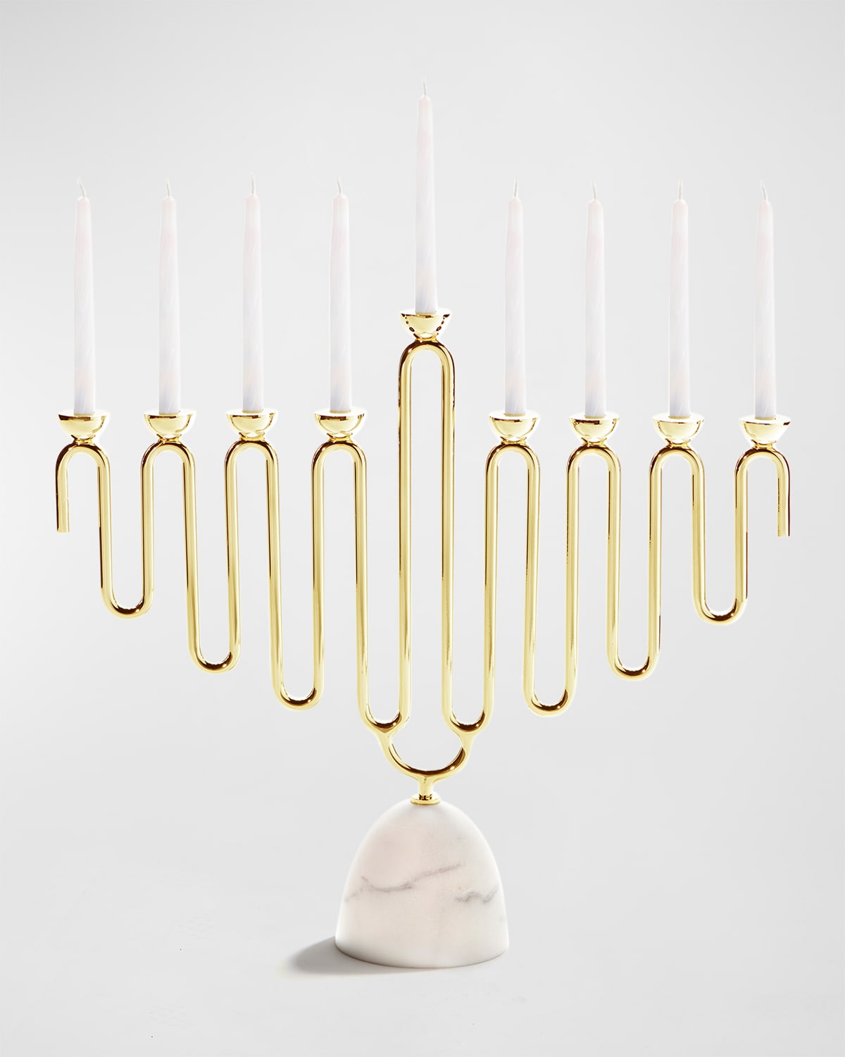 Anna New York Coluna Menorah In Gld Carrara