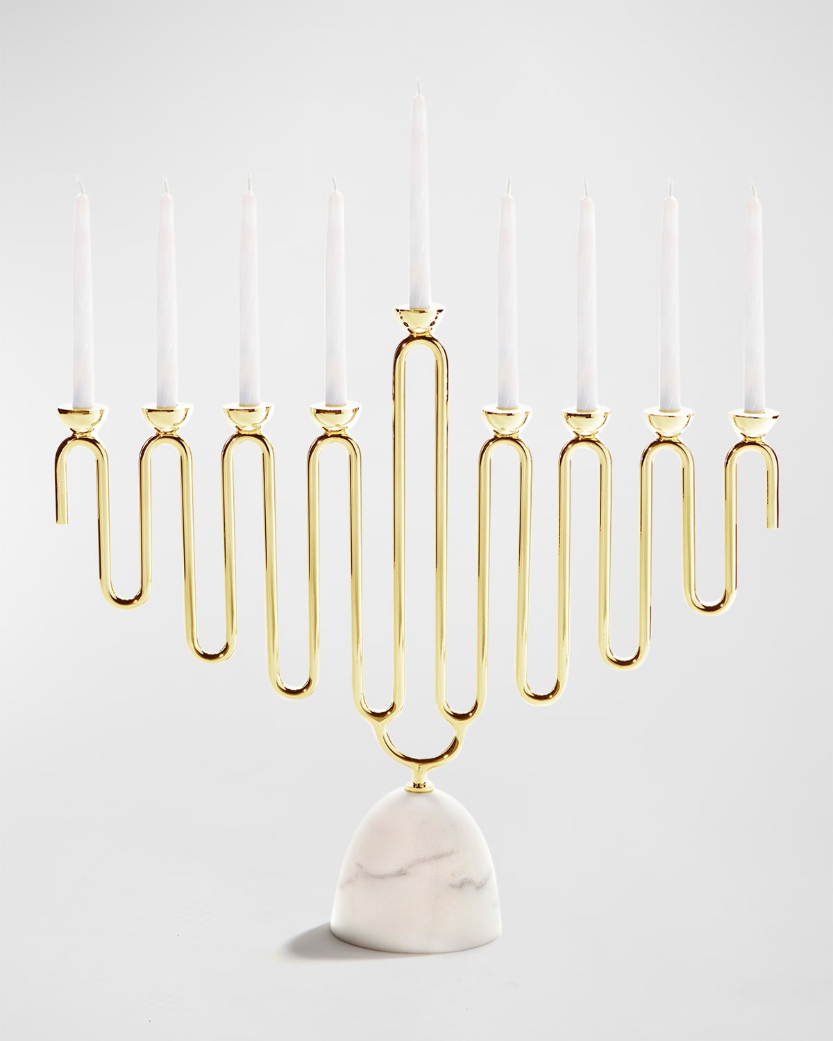 Shop Anna New York Coluna Menorah In Gld Carrara