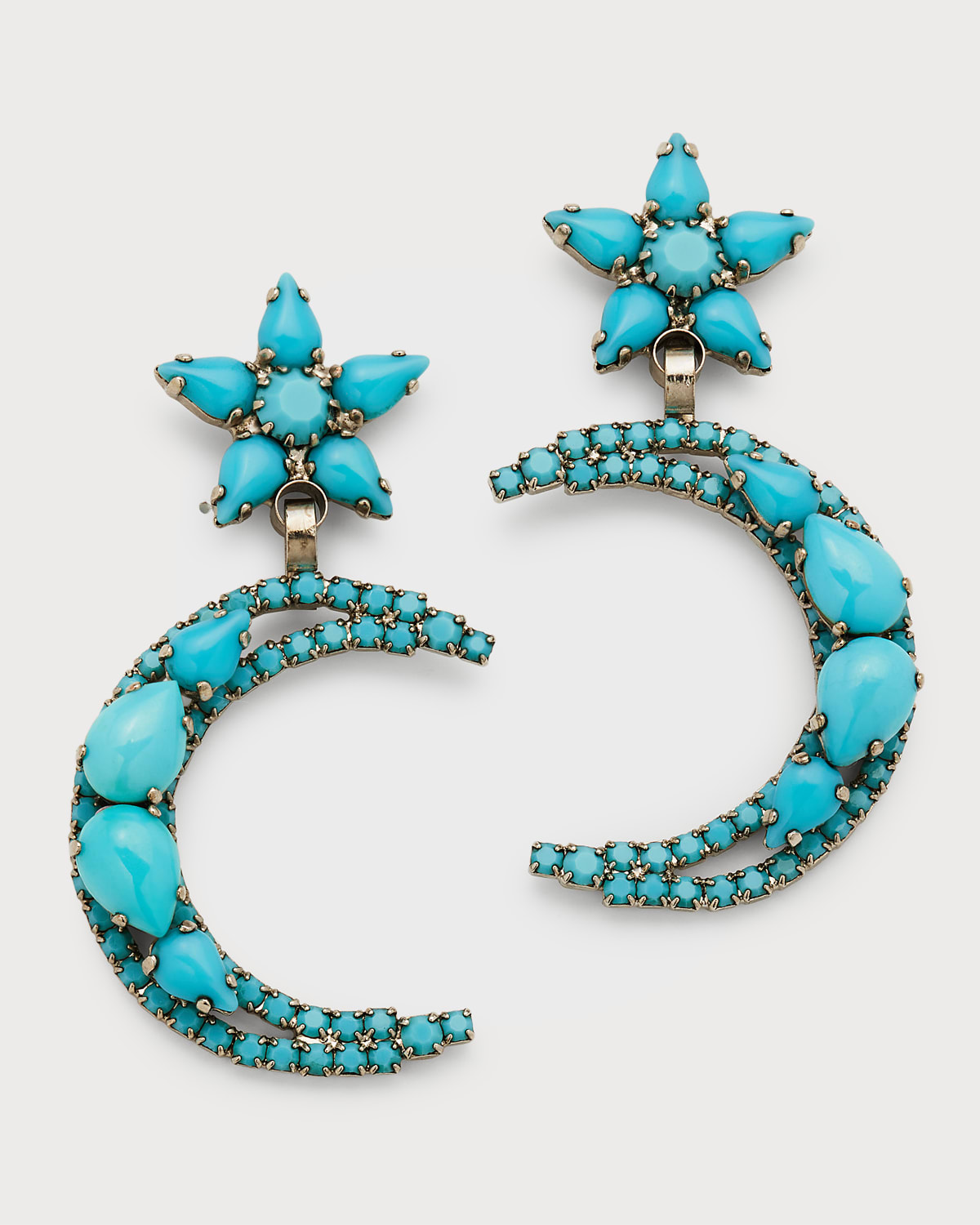 Amalia Star and Crescent Earrings