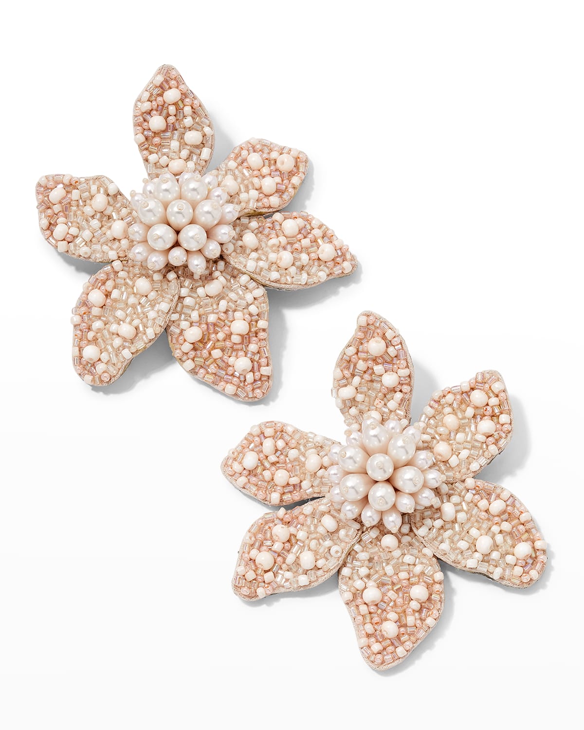 Mignonne Gavigan Camellia Pearly Earrings In Blush