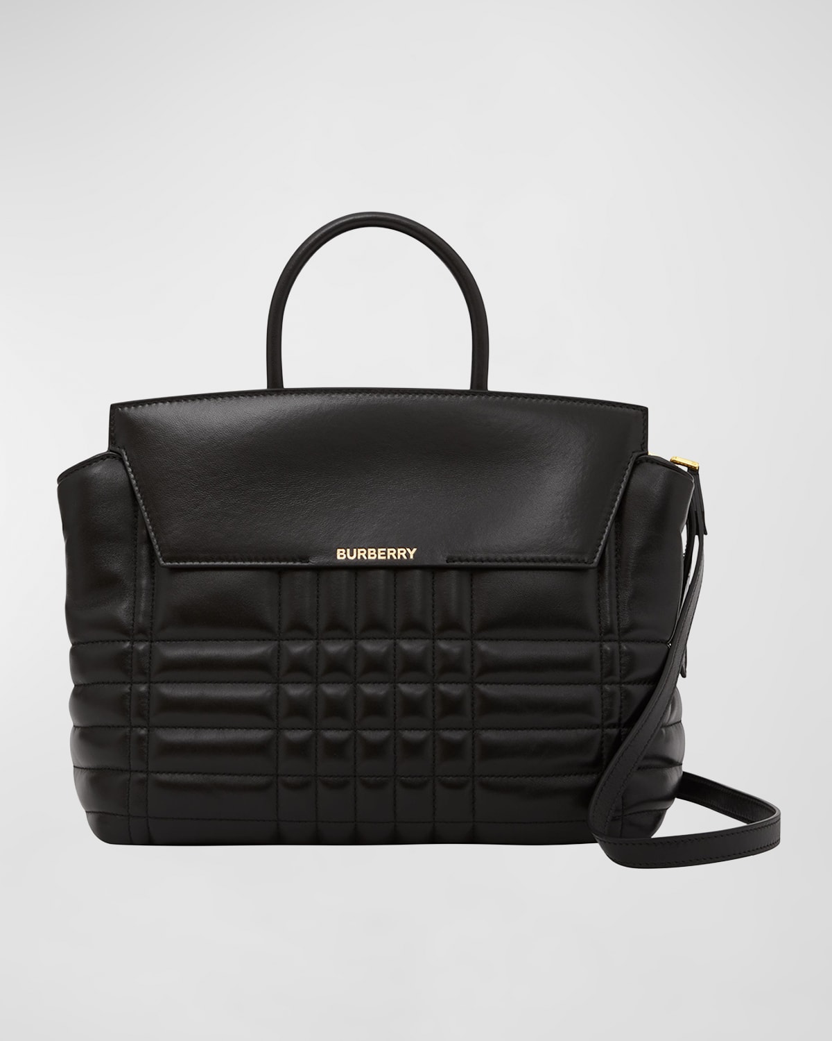 Burberry Catherine Medium Exploded Check Top-Handle Bag
