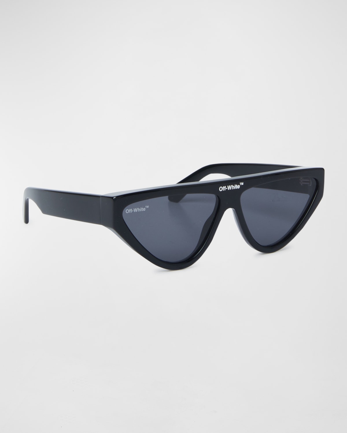 Off-white Men's Gustav Logo-bridge Contemporary Sunglasses In Dark Grey