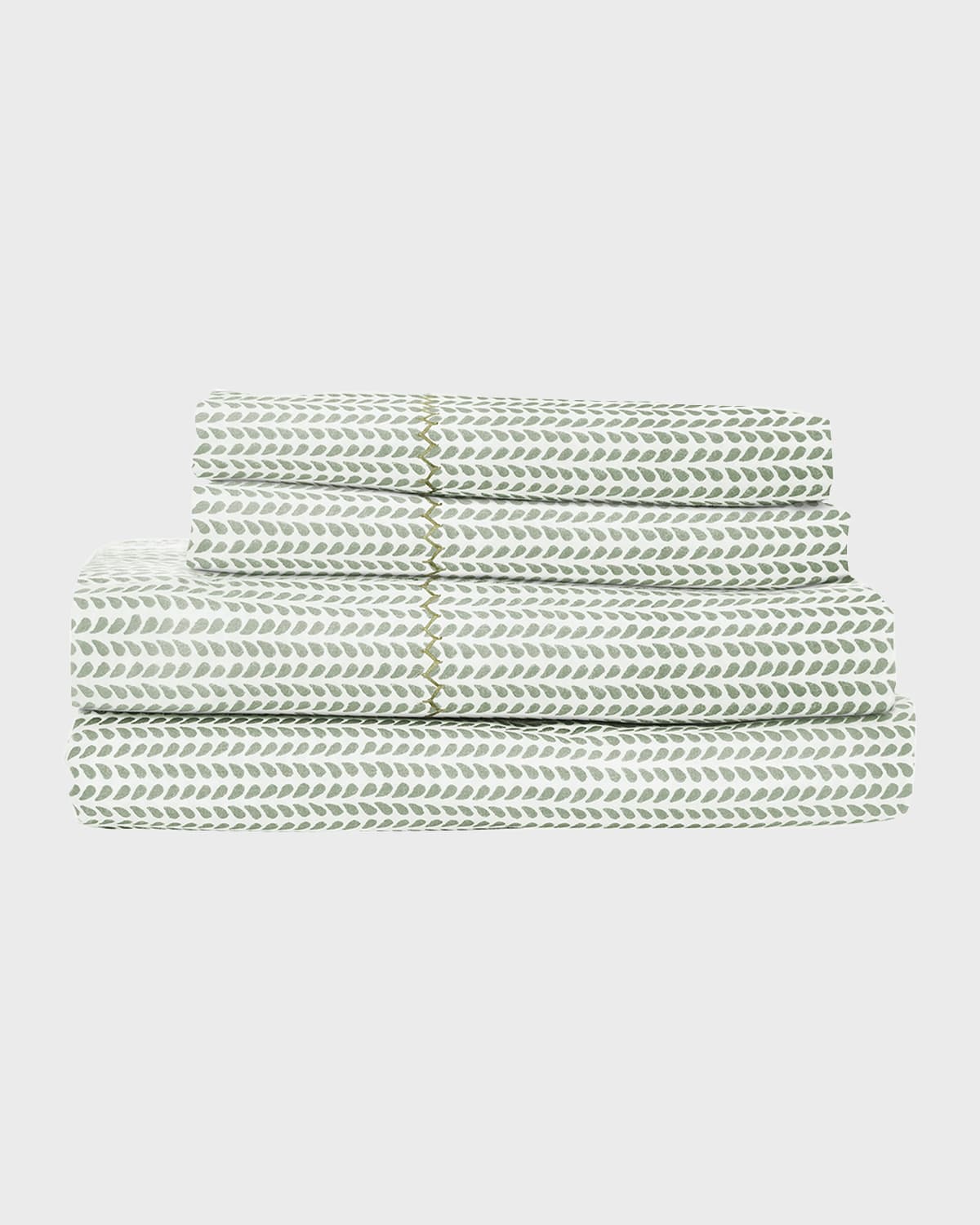 John Robshaw Cinde Sage King Pillowcases - Set Of 2 In Sage