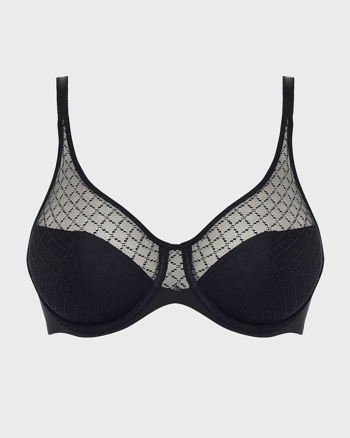 Chantelle Norah Mesh Molded Bra In Black