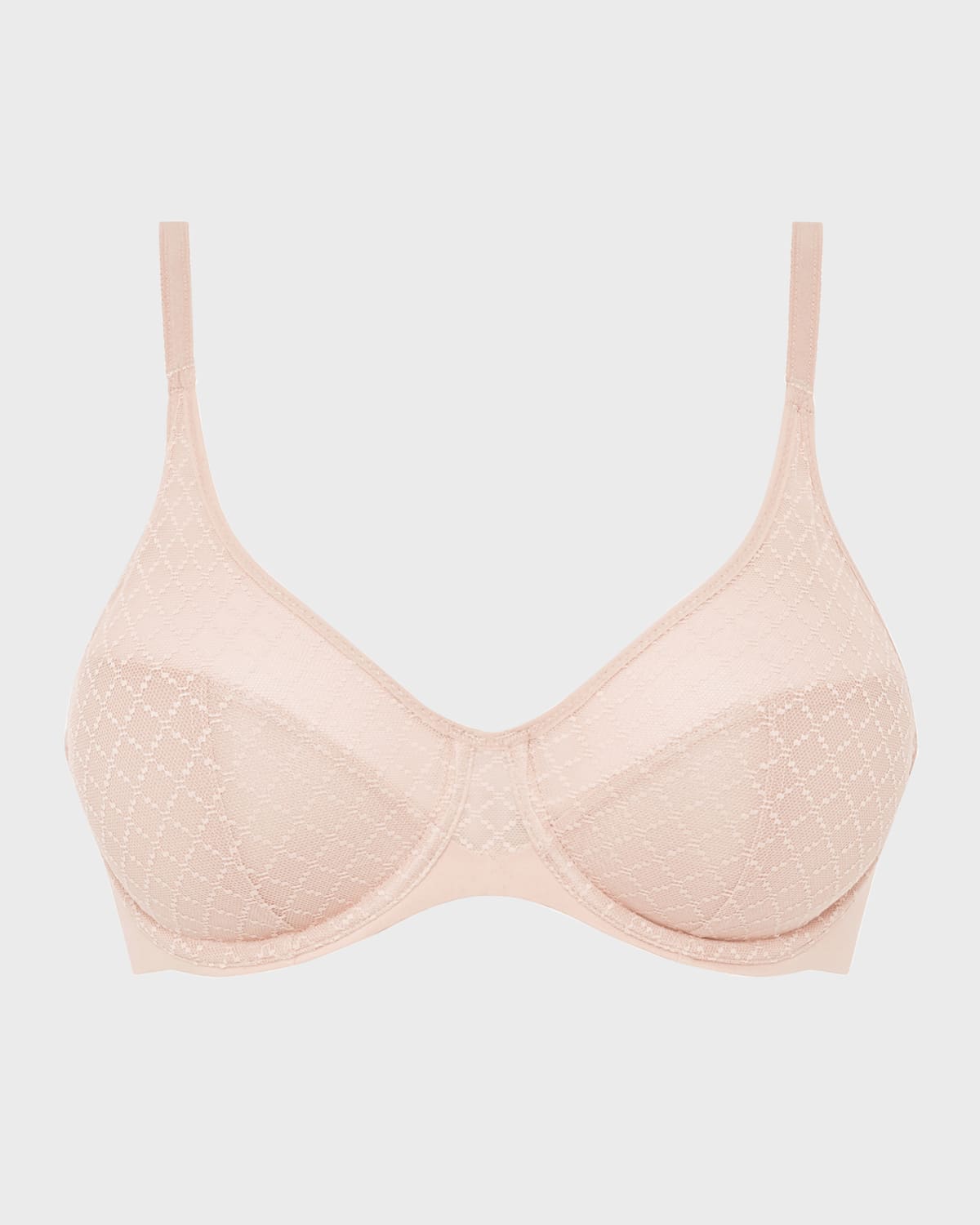 Chantelle Norah Mesh Molded Bra In Rose