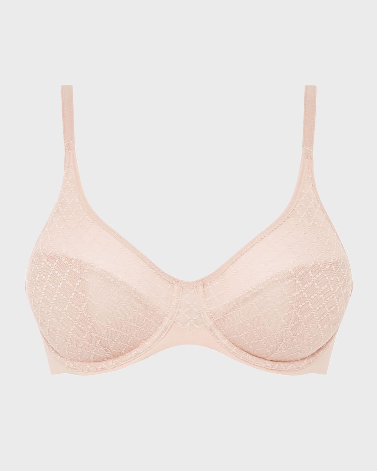 Shop Chantelle Norah Lace Molded Bra In Rose