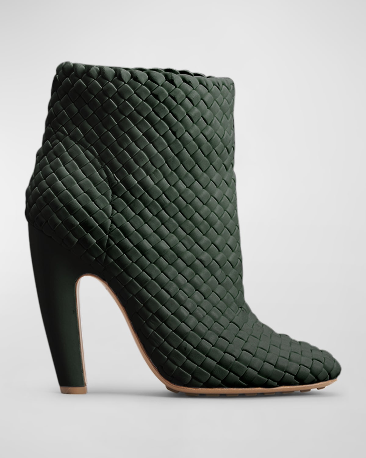 Lido Woven Leather Ankle Boots