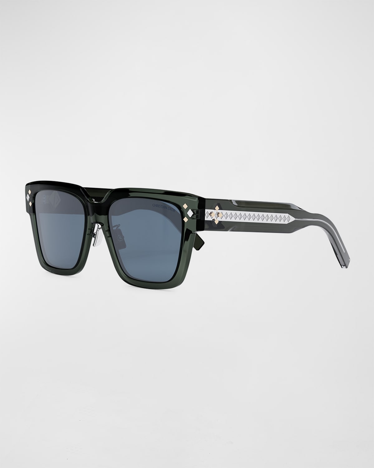 Dior Men's Cd-diamond S3f Sunglasses In Dark Green