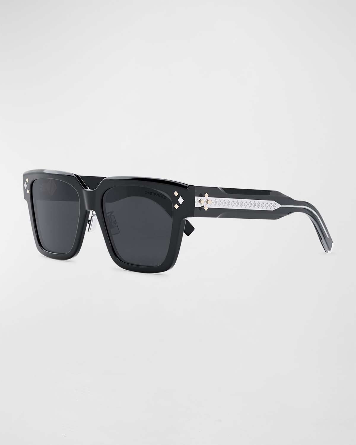 Shop Dior Cd Diamond S2i Sunglasses In Black