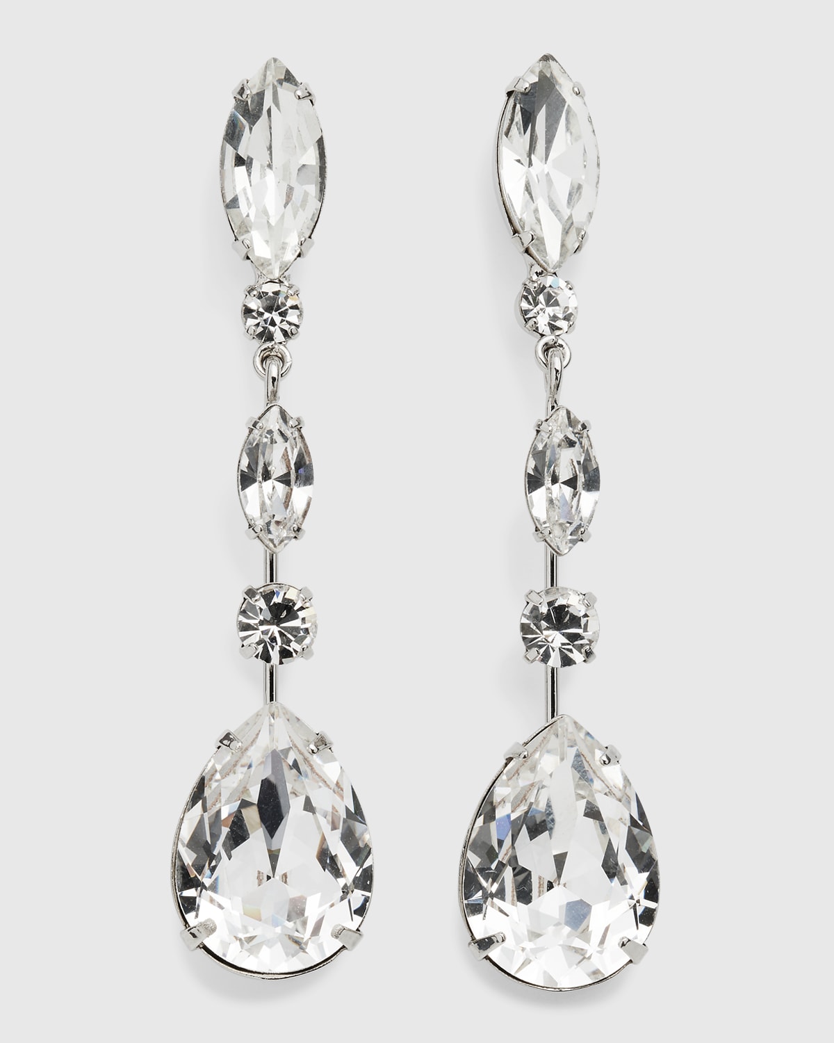 Cicely Mixed-Cut Drop Earrings