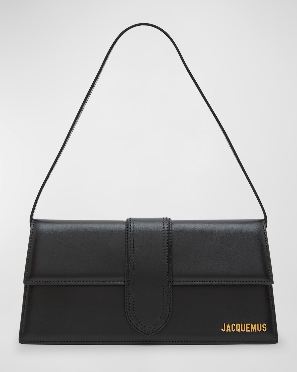 Jacquemus Black Le Bambino Long Leather Shoulder Bag