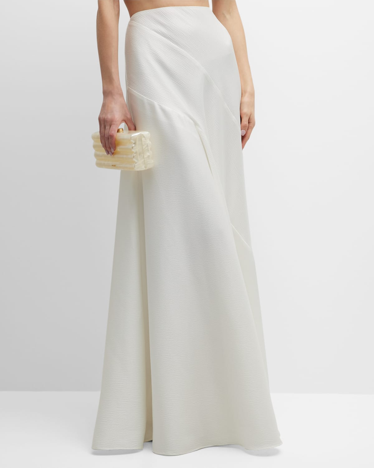Cult Gaia Pelli A-line Maxi Skirt In Off White