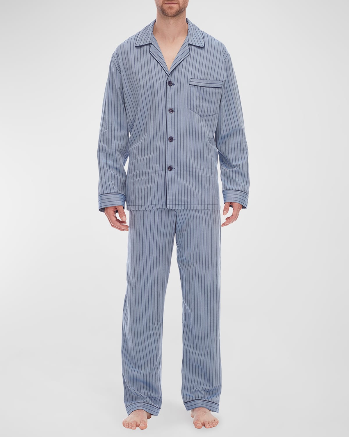 Majestic International Men's 2-Piece Stripe Pajama Set