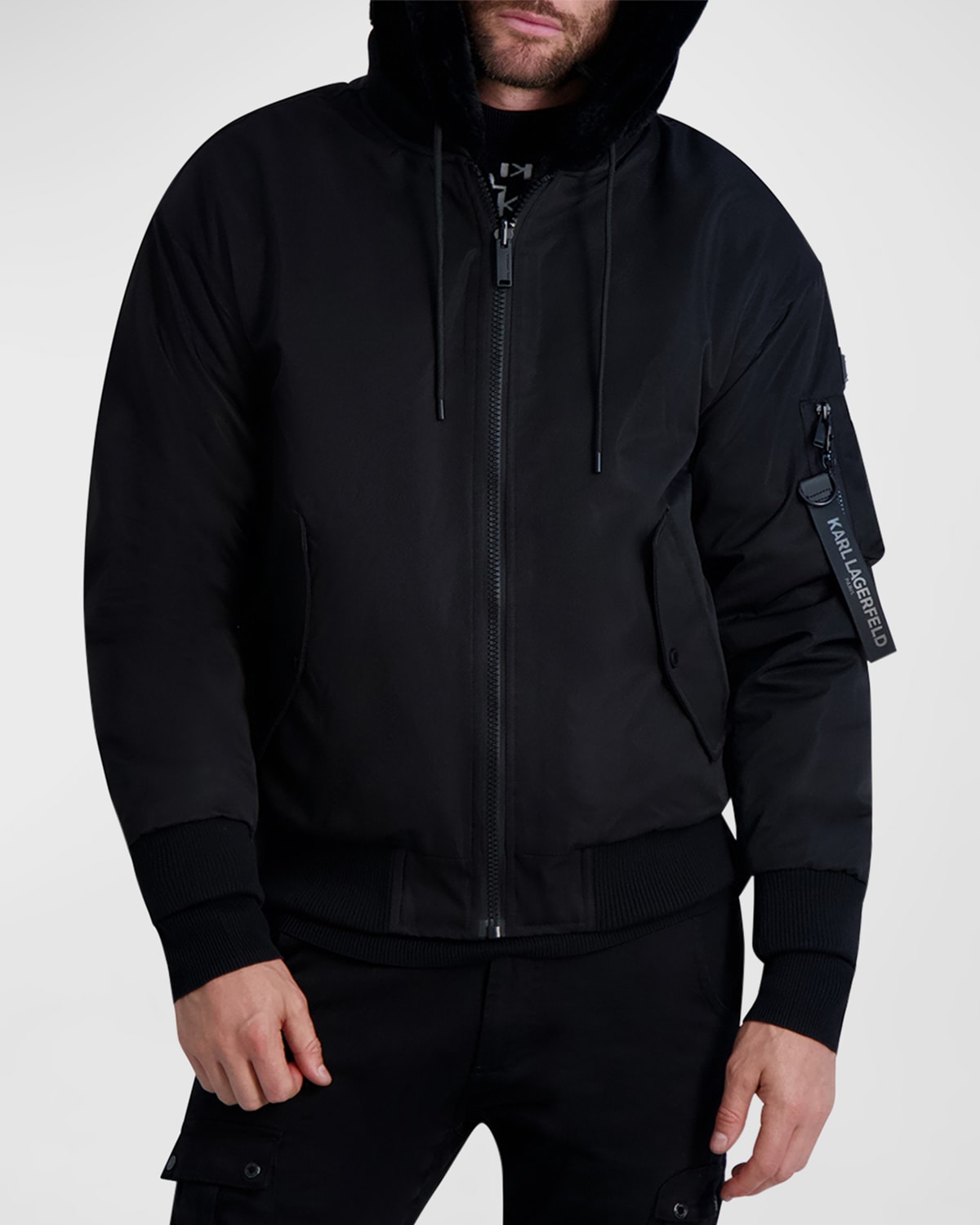 Karl lagerfeld mens coat deals