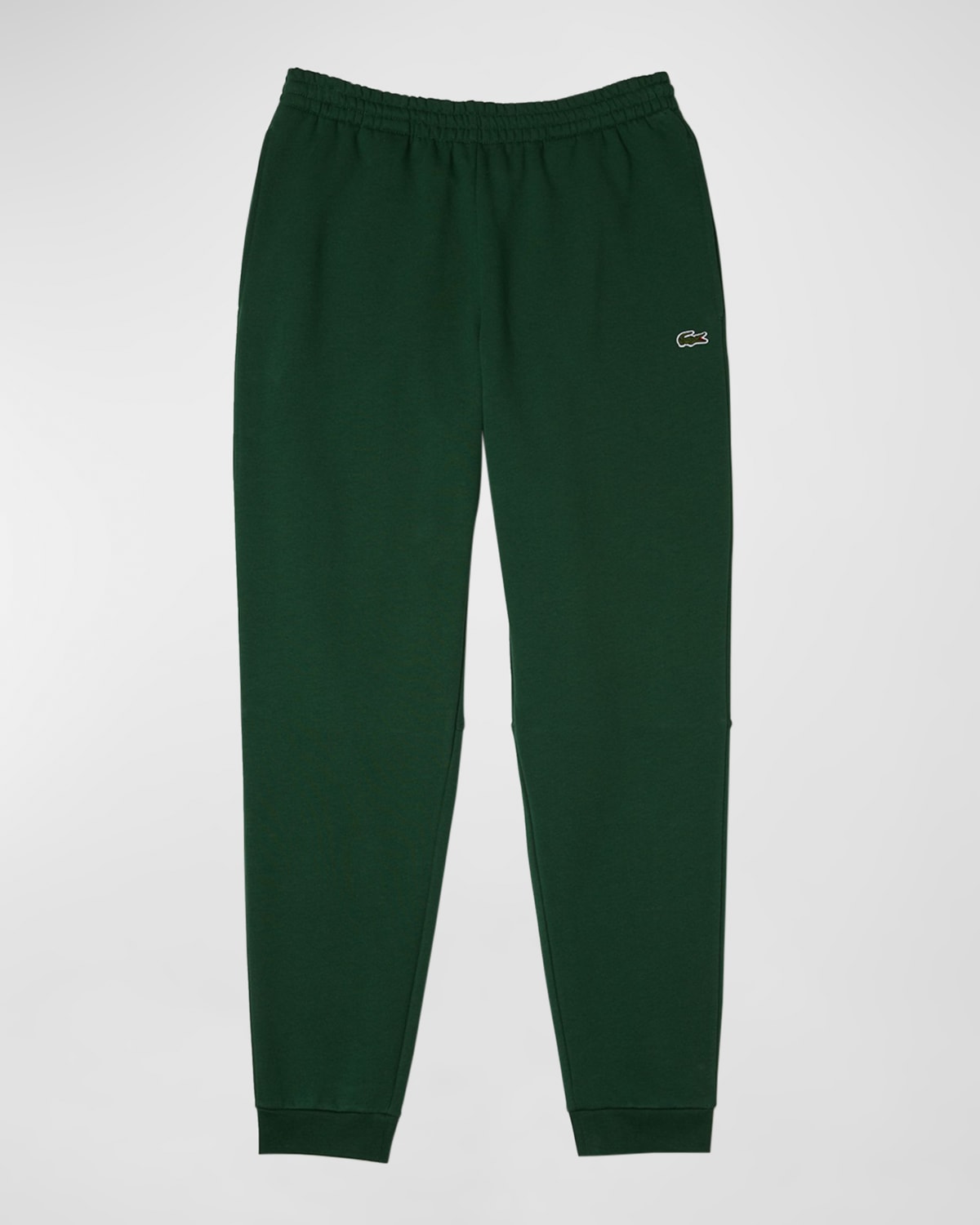 Lacoste Men's Solid Fleece Joggers In 132 Green