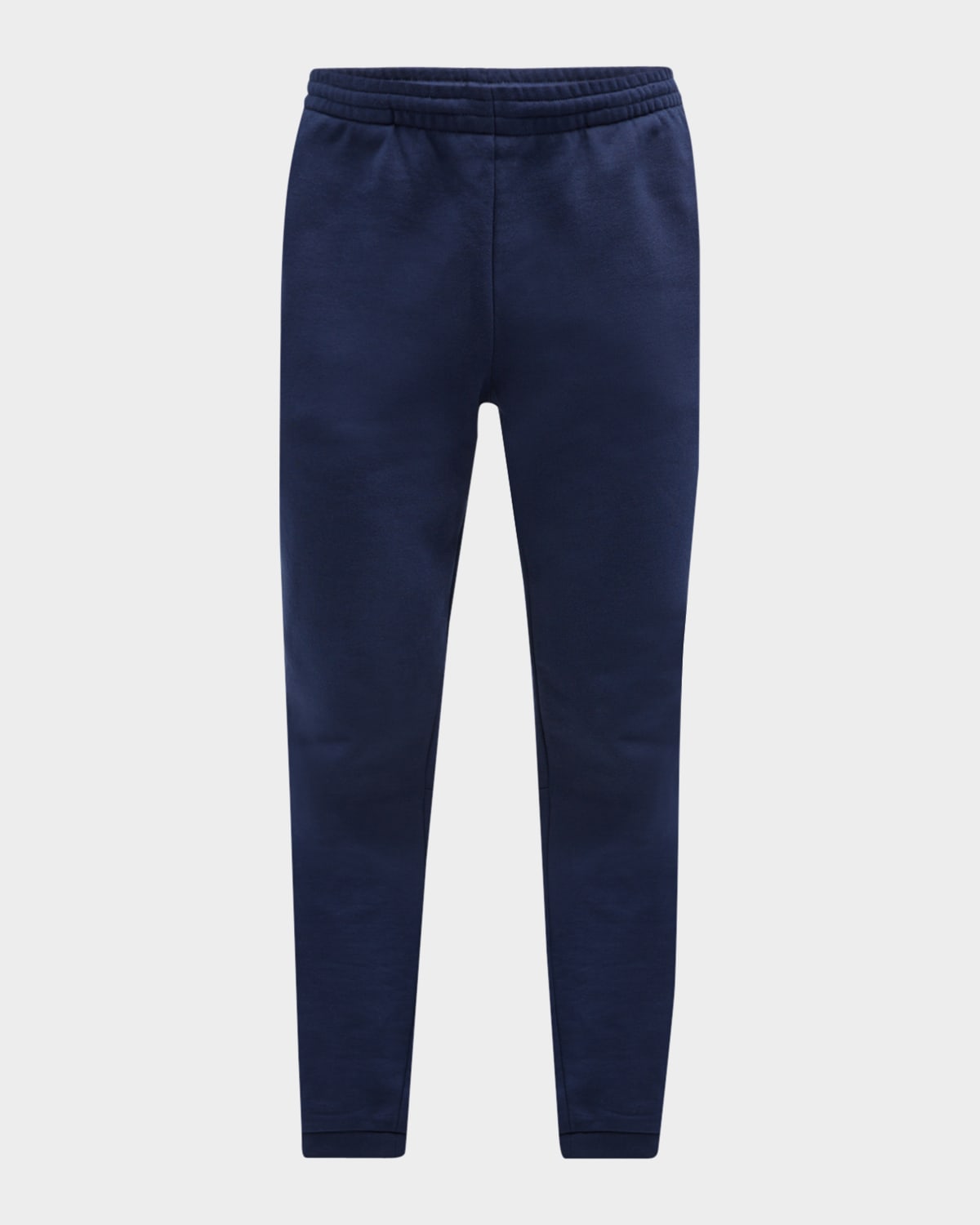 Shop Lacoste Men's Solid Fleece Joggers In 166 Navy Blue