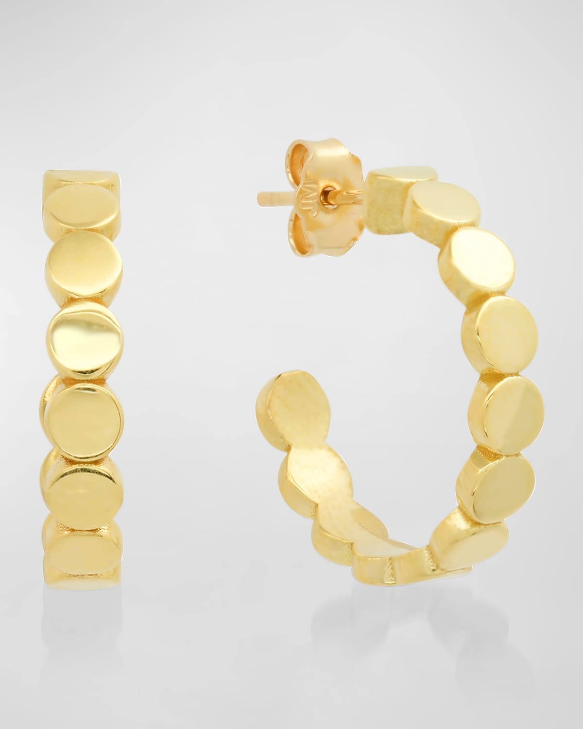 Small Circle Link Hoop Earrings