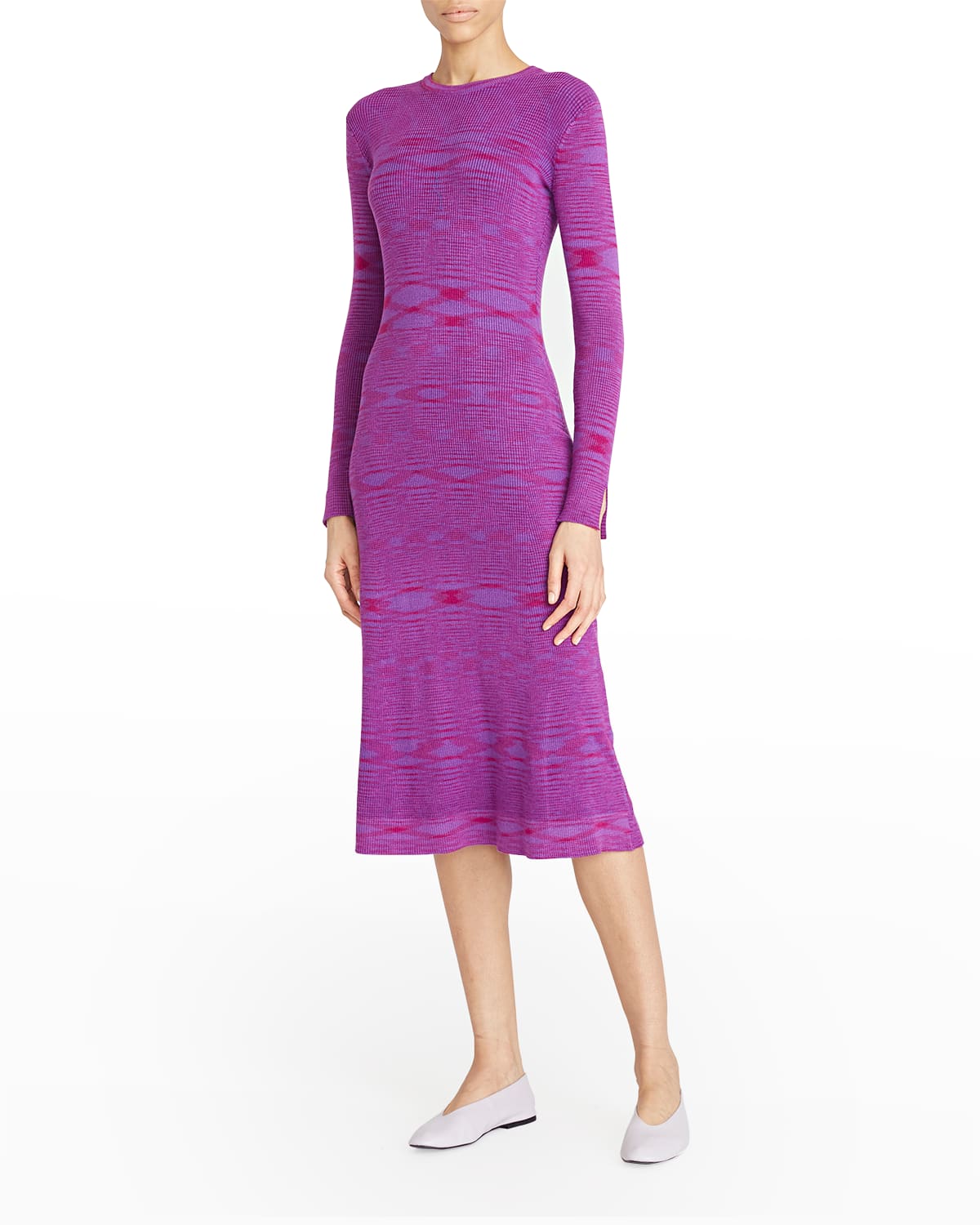 Myella Space-Dye Midi Knit Dress