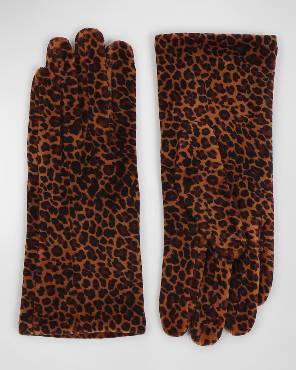 Fillipa Leopard-Print Gloves