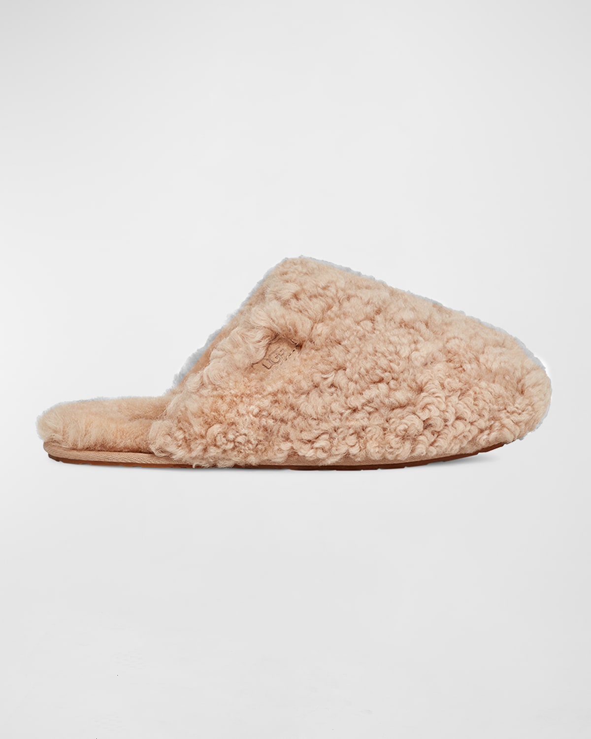 Ugg Schuhe  Hausschuhe Lammfell Maxi Curly Slide Lammfell In Sand