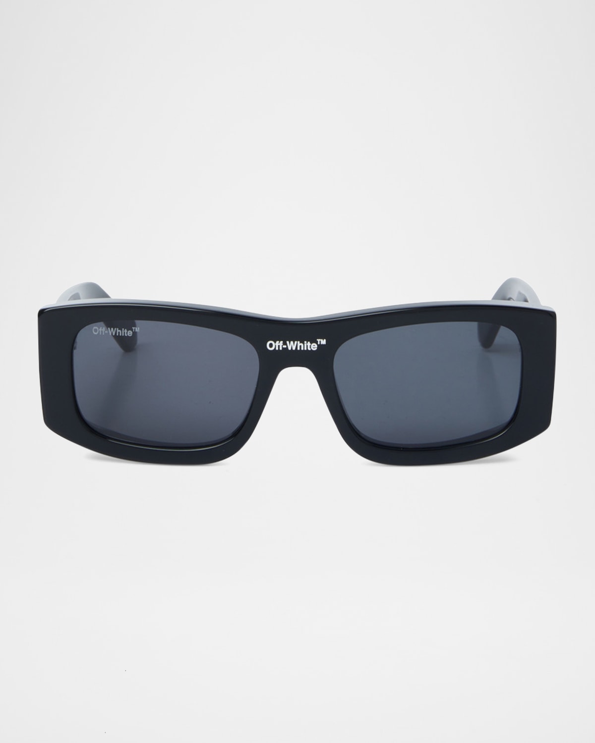 Off-White Men's Lucio Logo-Bridge Rectangle Sunglasses