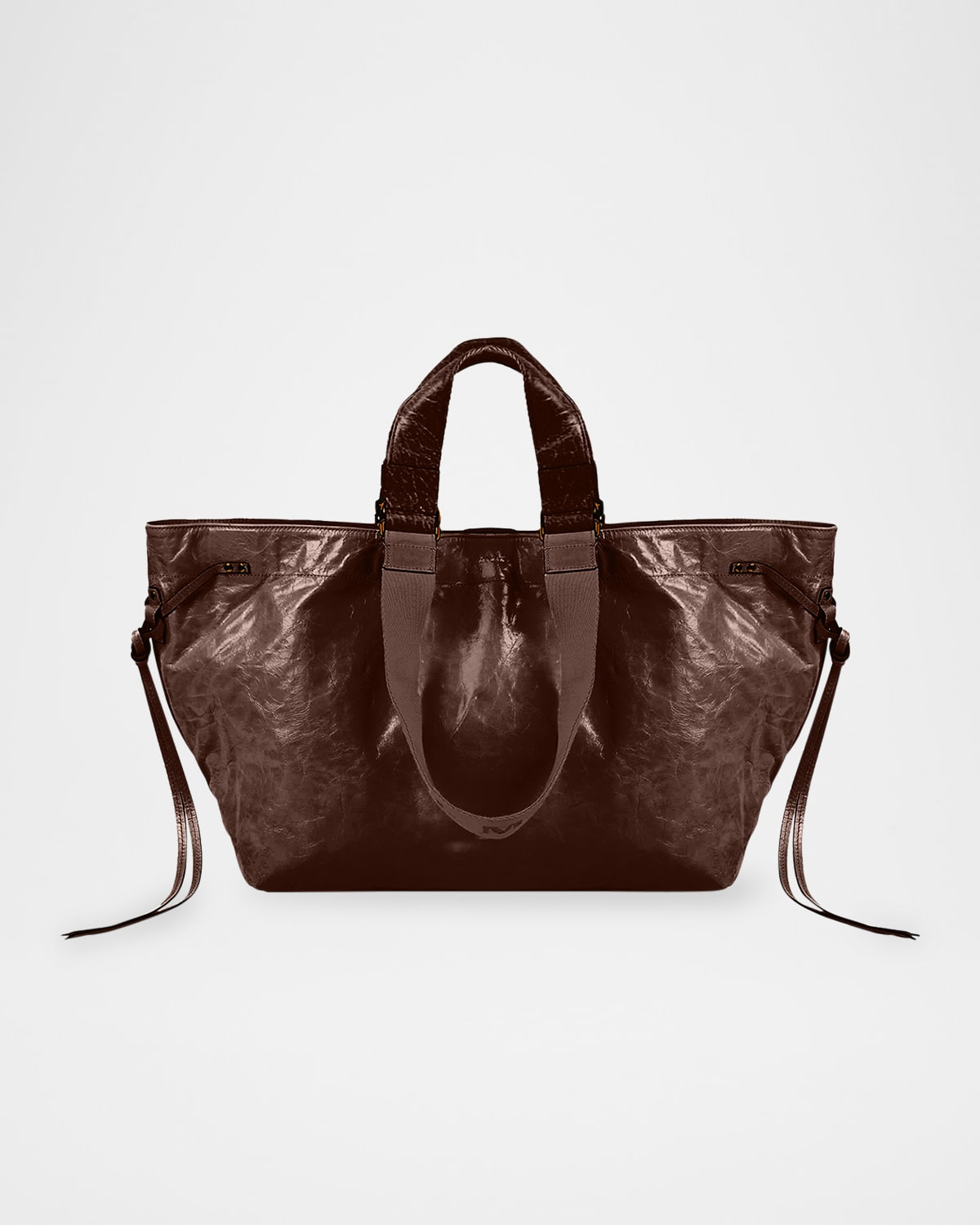 Isabel Marant Wardy Double-handle Leather Tote Bag