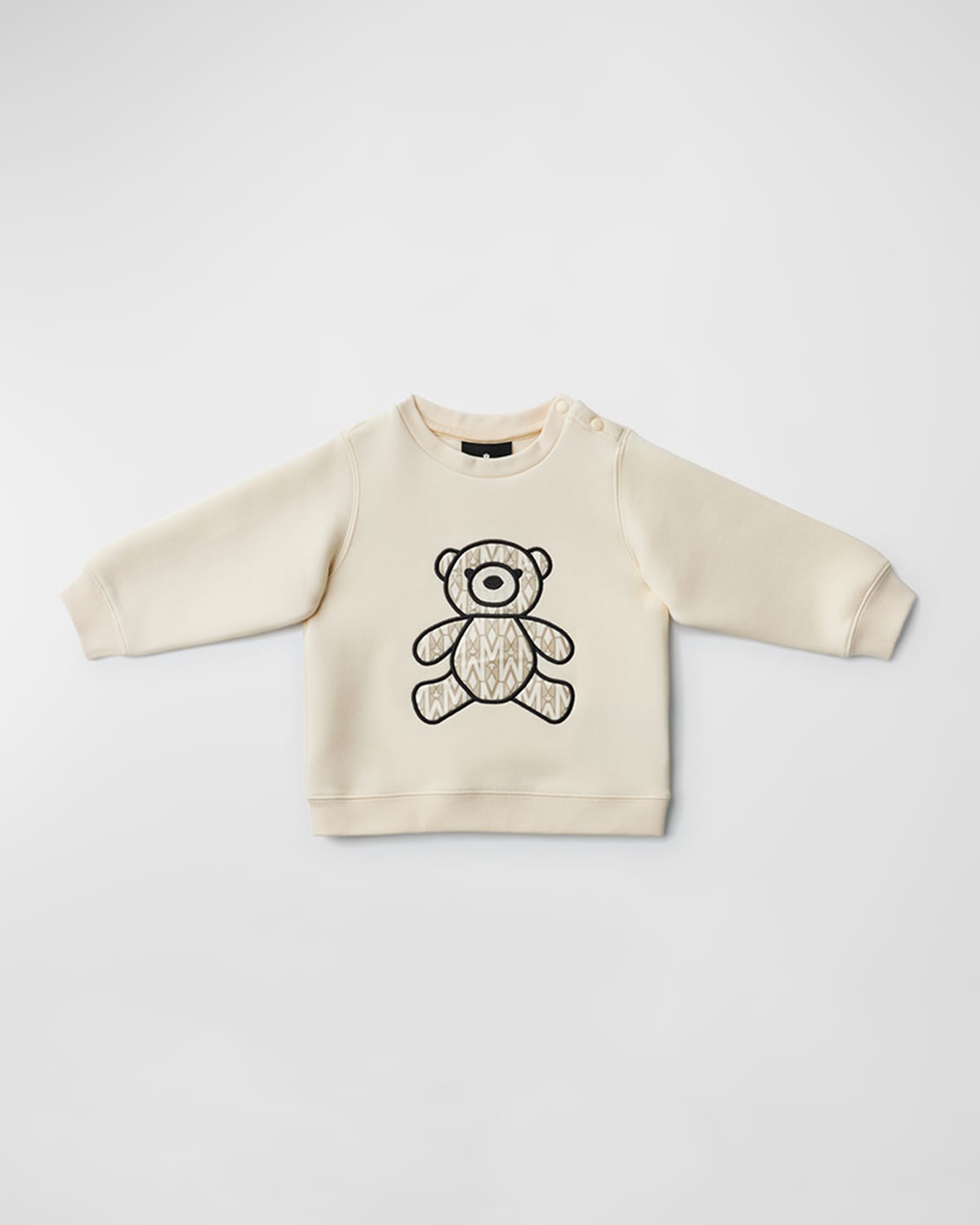Mackage Kid's Rio Teddy Bear Jersey Shirt In Cream