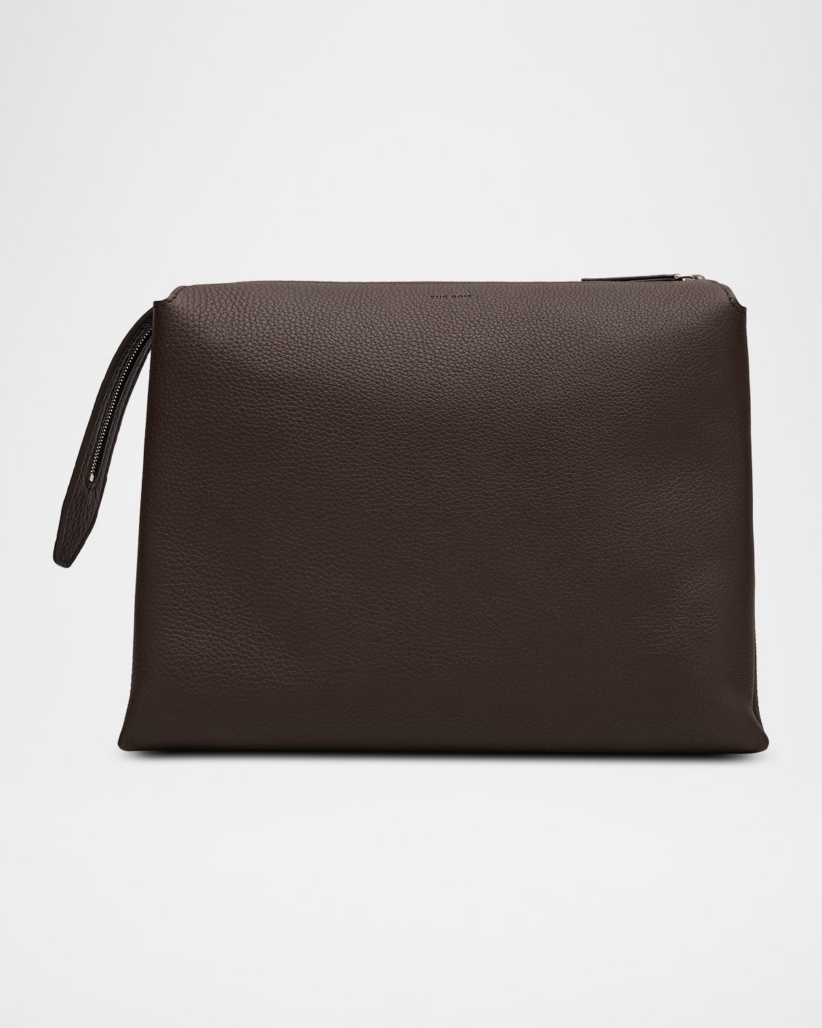 The Row Nu Twin Crossbody In Lux Grained Calfskin In Brown