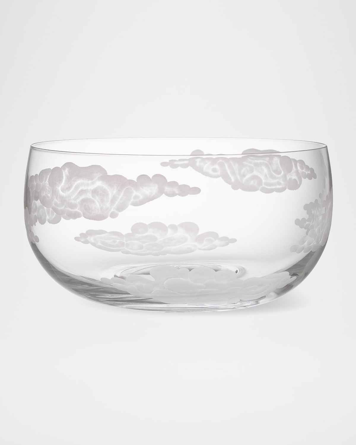 Jonathan Hansen Large Clear Crystal Bowl
