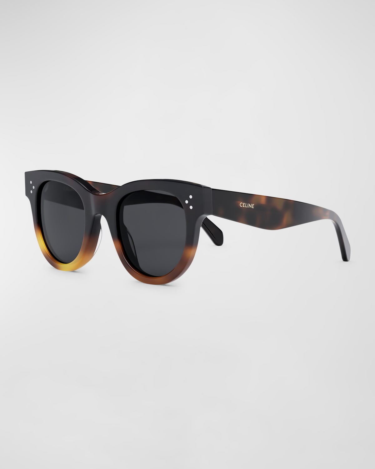 Shop Celine Tortoiseshell Acetate Cat-eye Sunglasses In Blonde Havana