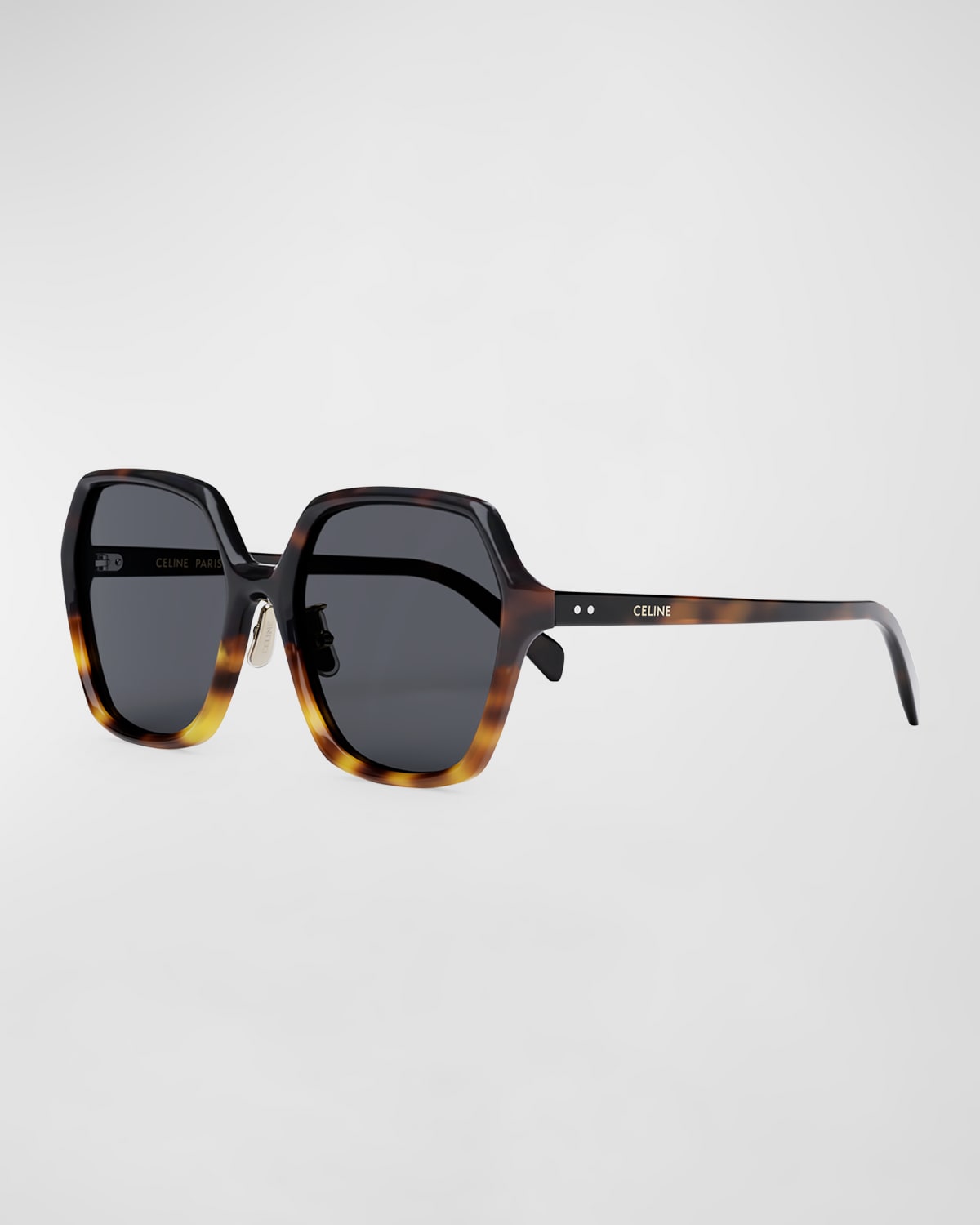 Celine Gradient Acetate Butterfly Sunglasses In Black