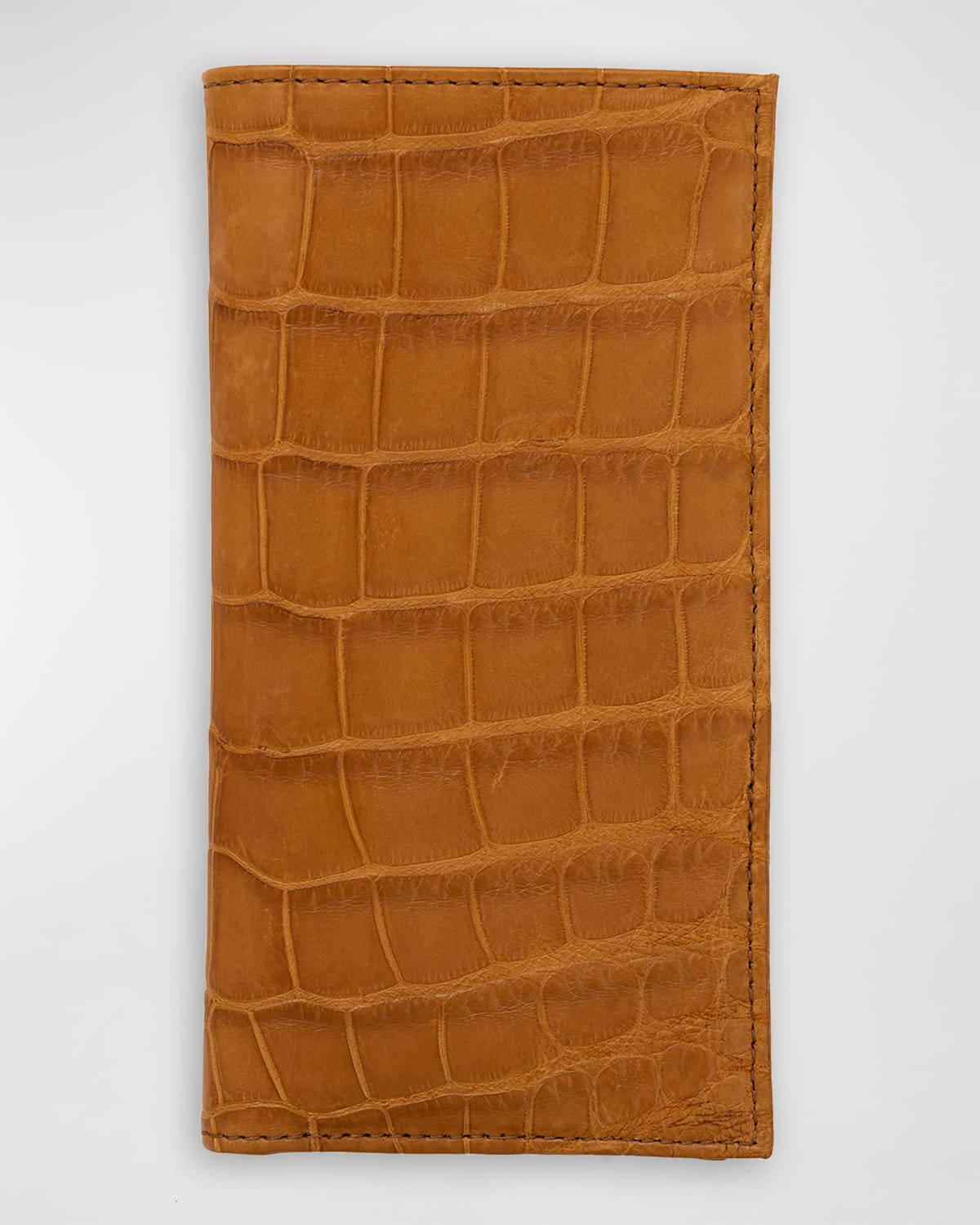 Men's Matte Alligator Leather Bifold Coat Wallet