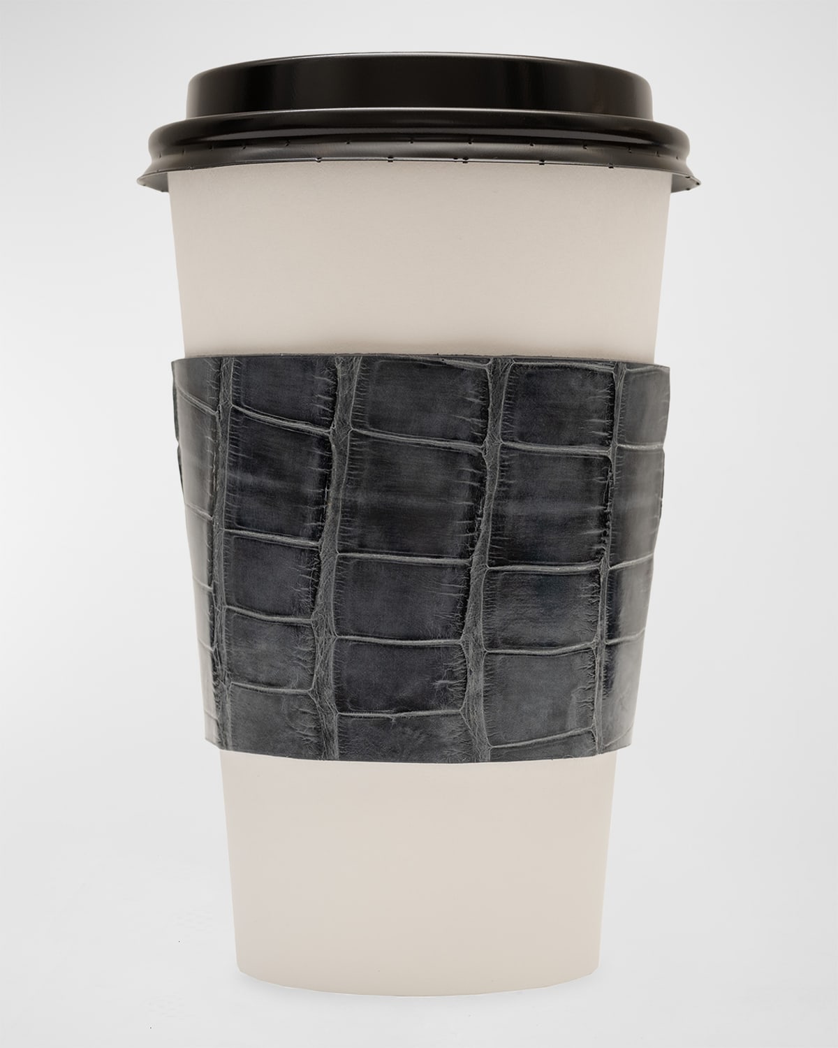 Men's Glazed Alligator Leather Cup Sleeve