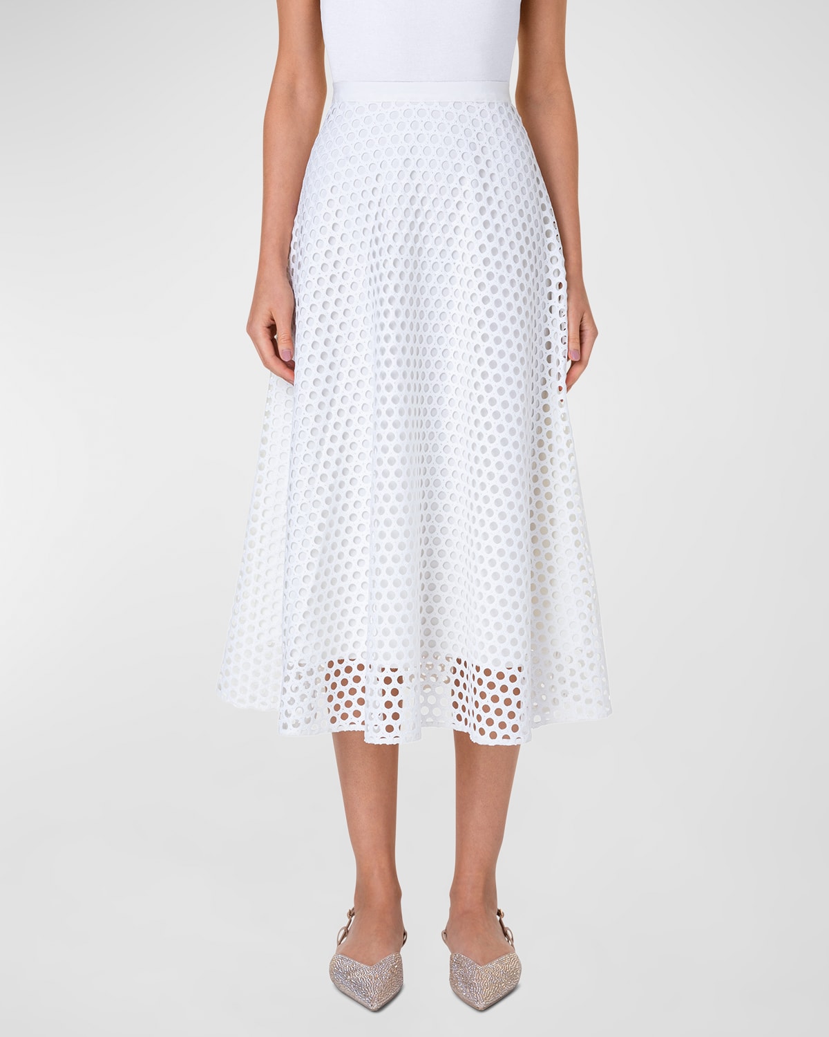 特上美品 アクリス プント レディース スカート ボトムス Mesh Dot