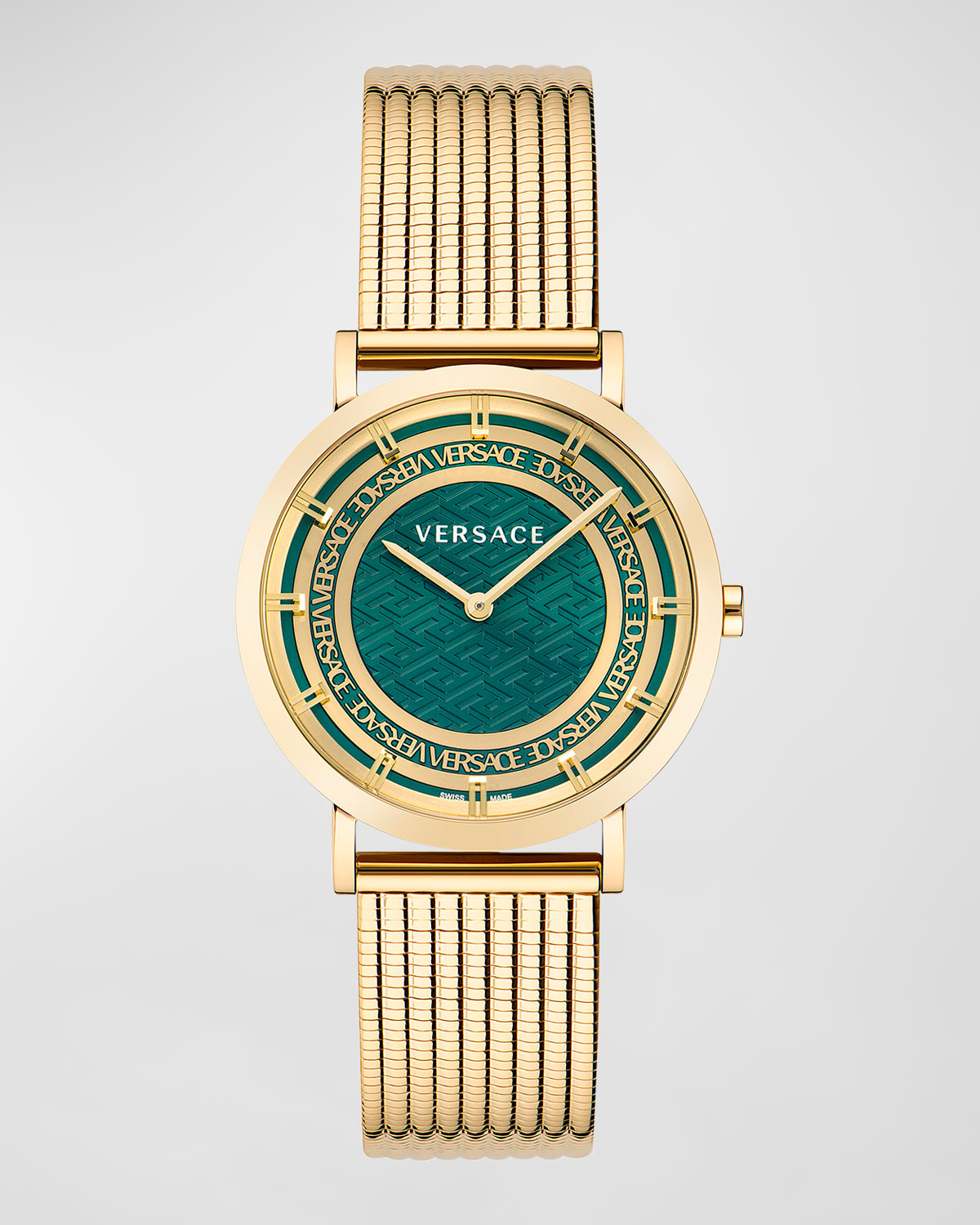 Versace New Generation Watch with Bracelet Strap, Gold/Green