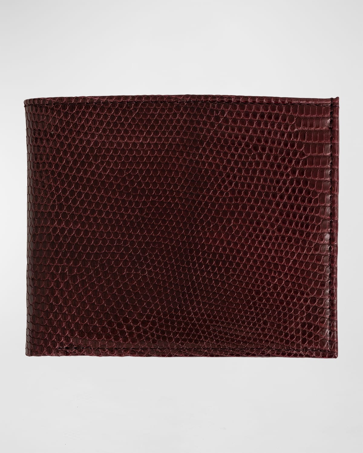 Men's Lizard Leather Bifold Wallet