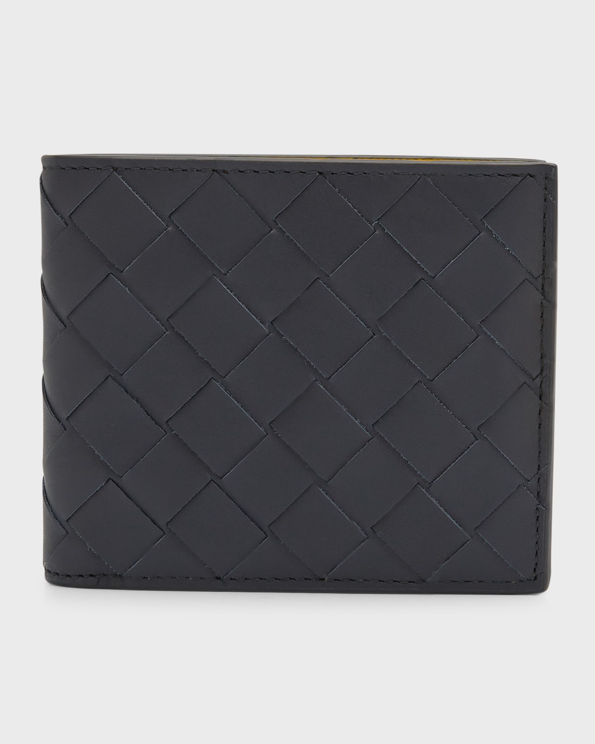 Bottega Veneta Men's Bicolor Intrecciato Leather Bifold Wallet