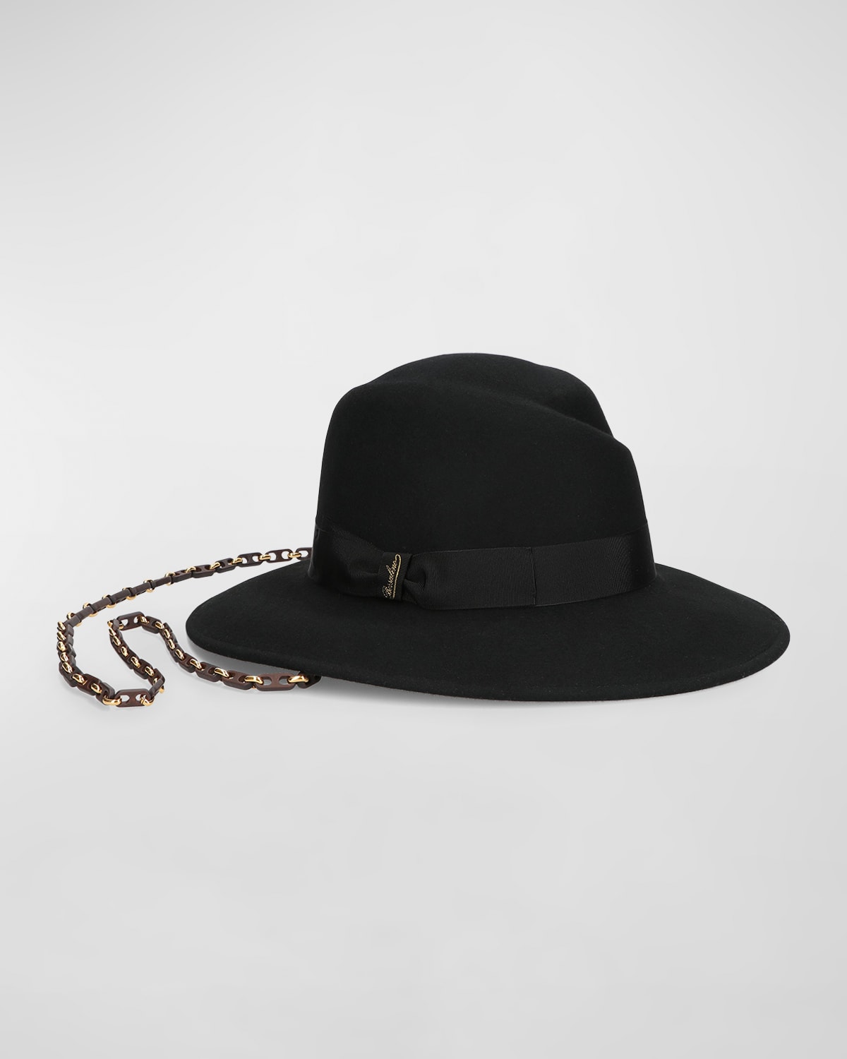 Wool Felt Hat w/ Chain