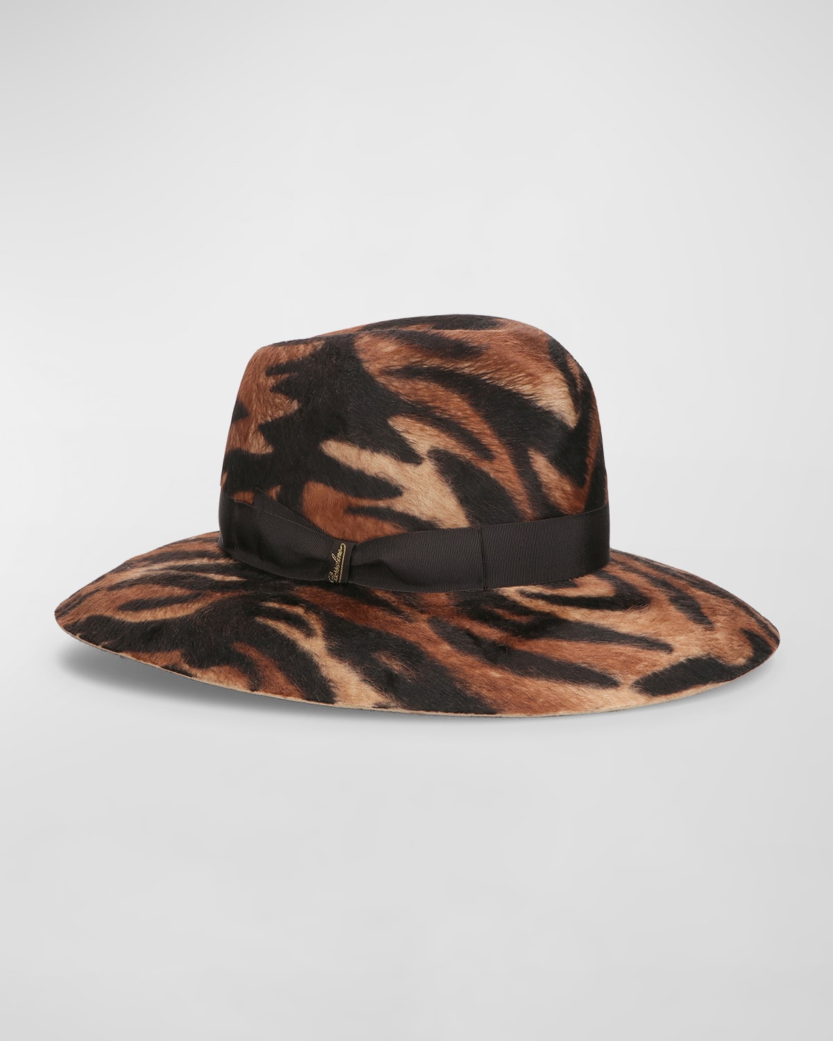 Royal Tiger Print Felt Hat